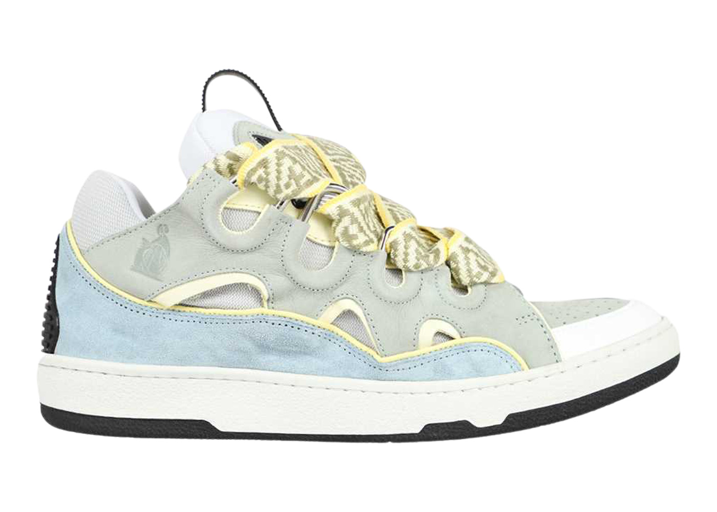 Lanvin Curb Sneaker Blue Grey - vstockx