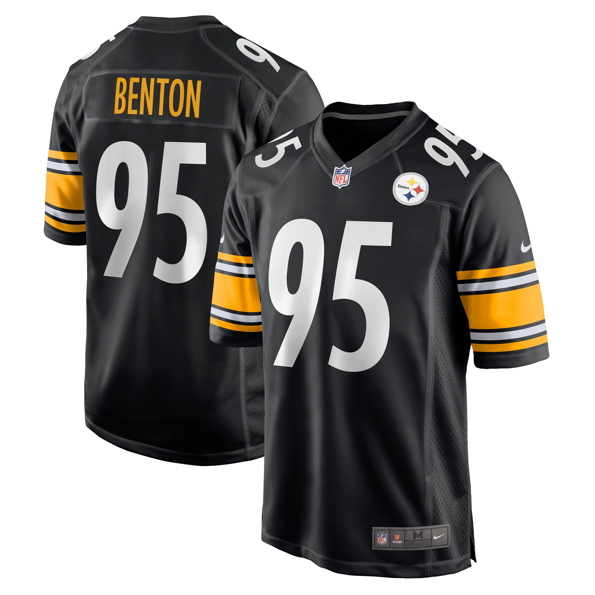 Keeanu Benton Pittsburgh Steelers Nike Team Game Jersey - Black - vstockx