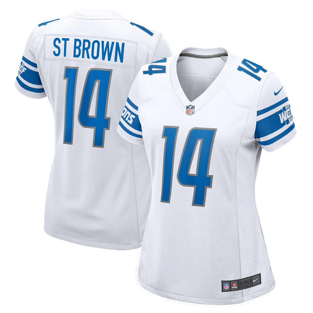 Women's Detroit Lions Amon-Ra St. Brown Player Game Jersey White - vstockx
