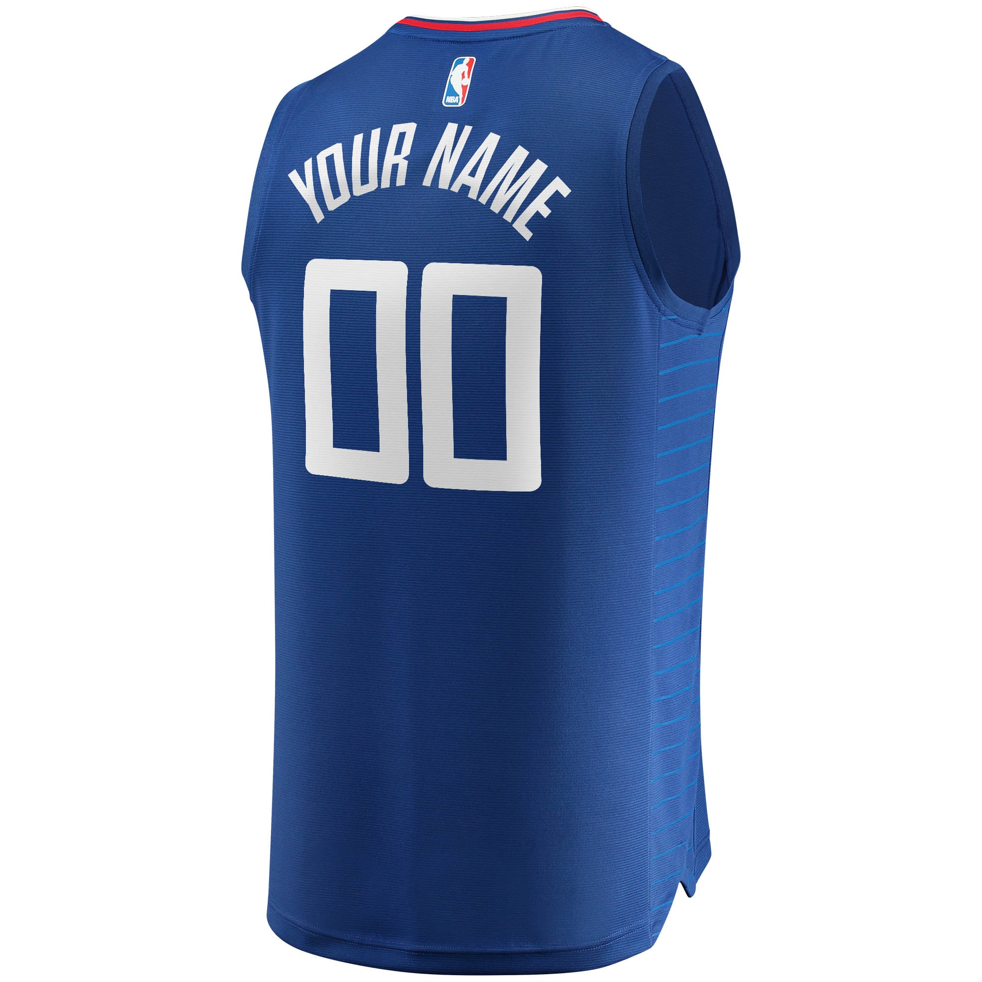 LA Clippers Fanatics Branded Fast Break Custom Replica Jersey Royal - Icon Edition - vstockx