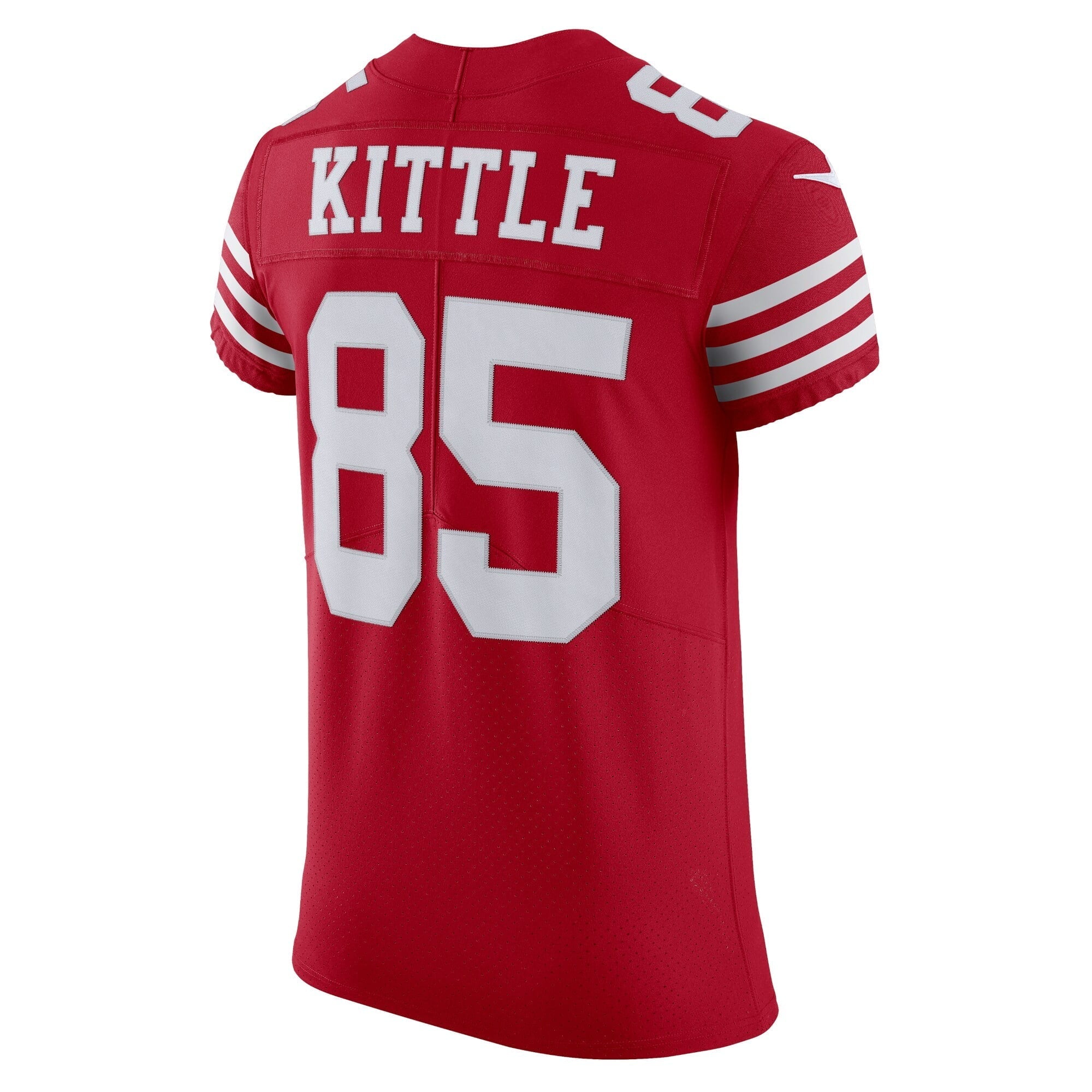 Men's Nike George Kittle Scarlet San Francisco 49ers Vapor Elite Jersey - vstockx
