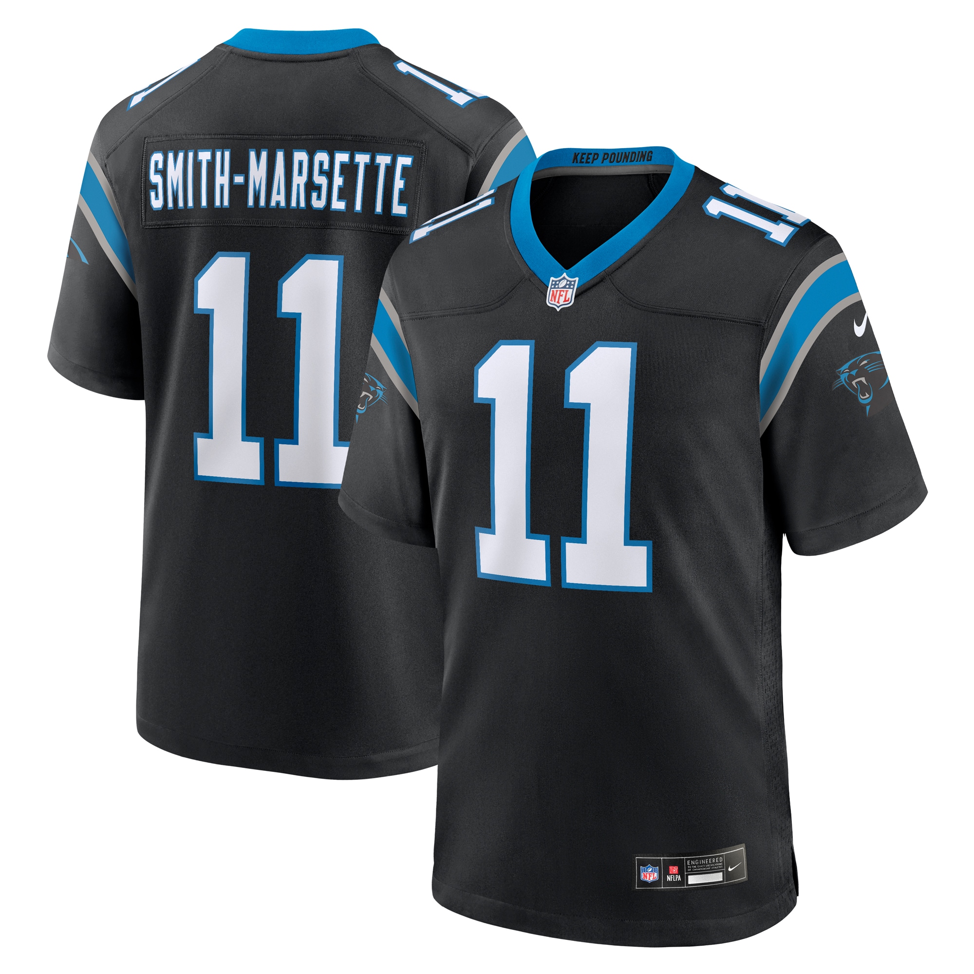 Ihmir Smith-Marsette Carolina Panthers Nike Team Game Jersey - Black - vstockx