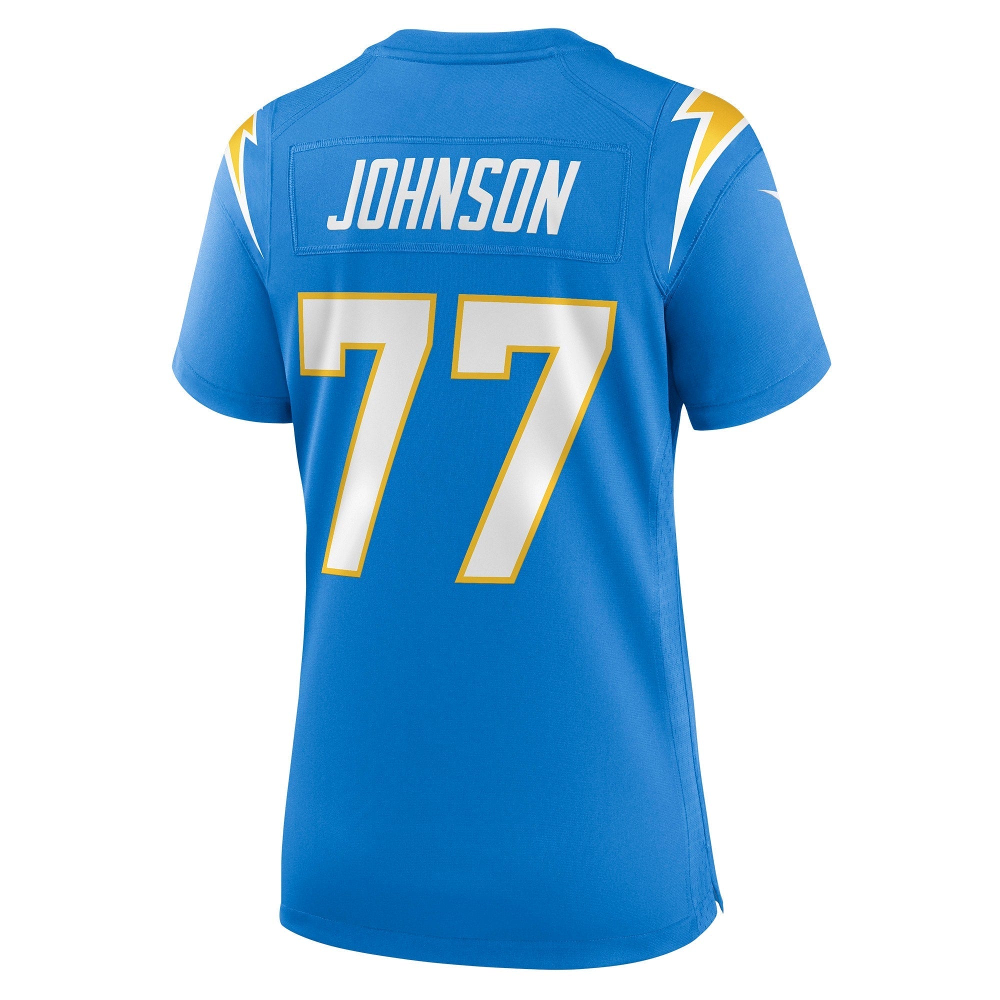 Women's Nike Zion Johnson Powder Blue Los Angeles Chargers Player Game Jersey - vstockx
