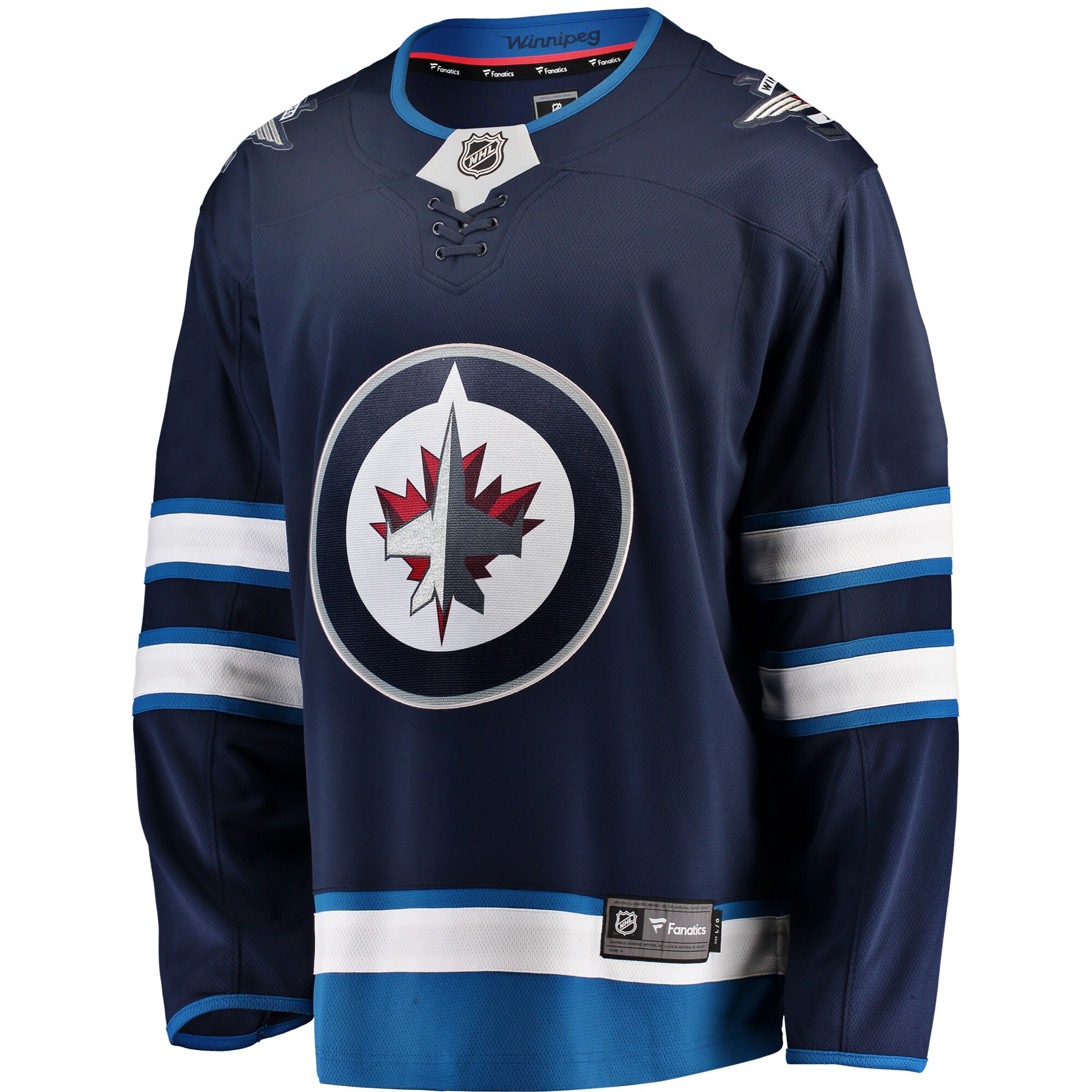 Winnipeg Jets Fanatics Branded Breakaway Home Jersey - Blue - vstockx