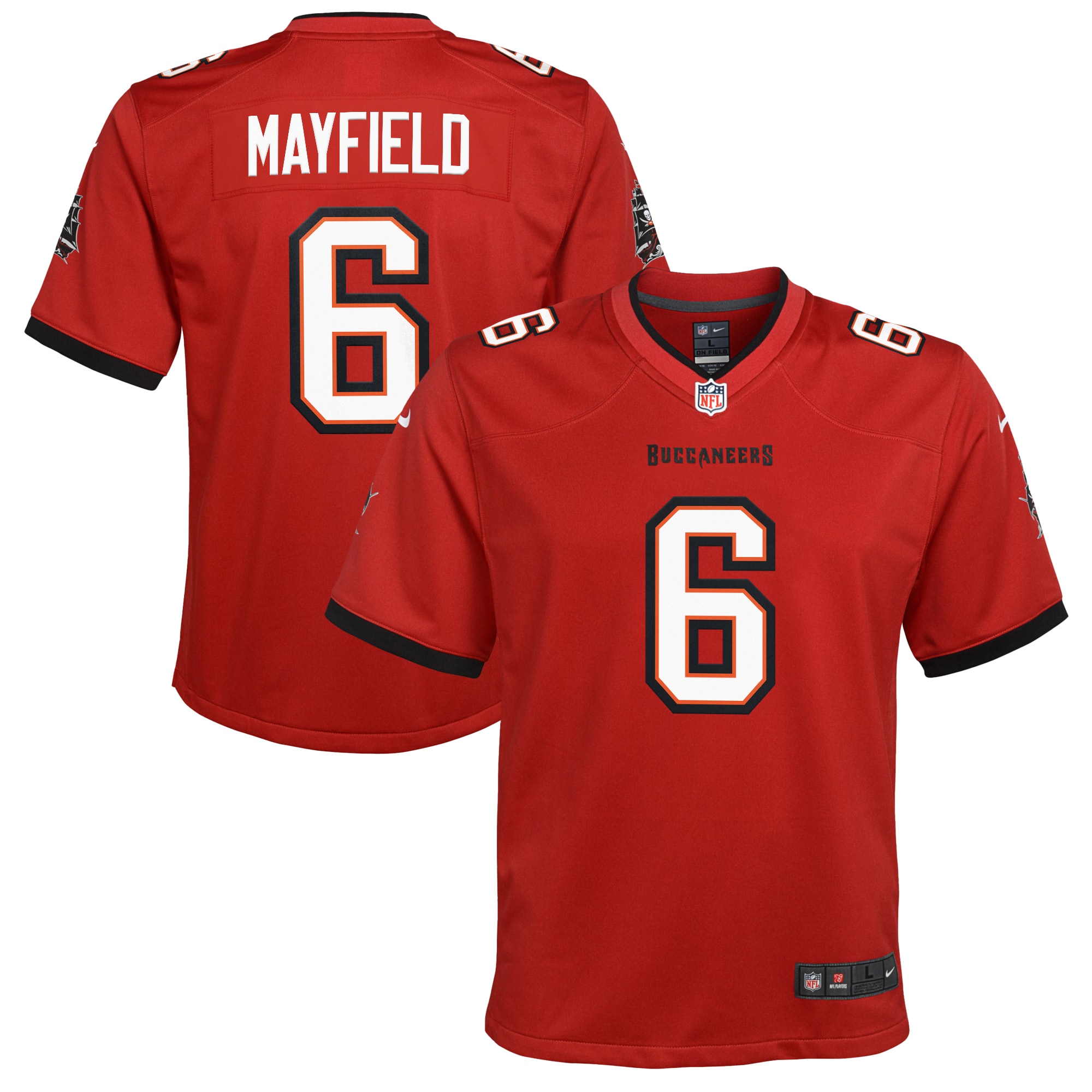 Baker Mayfield Tampa Bay Buccaneers Nike Youth Game Jersey - Red - vstockx