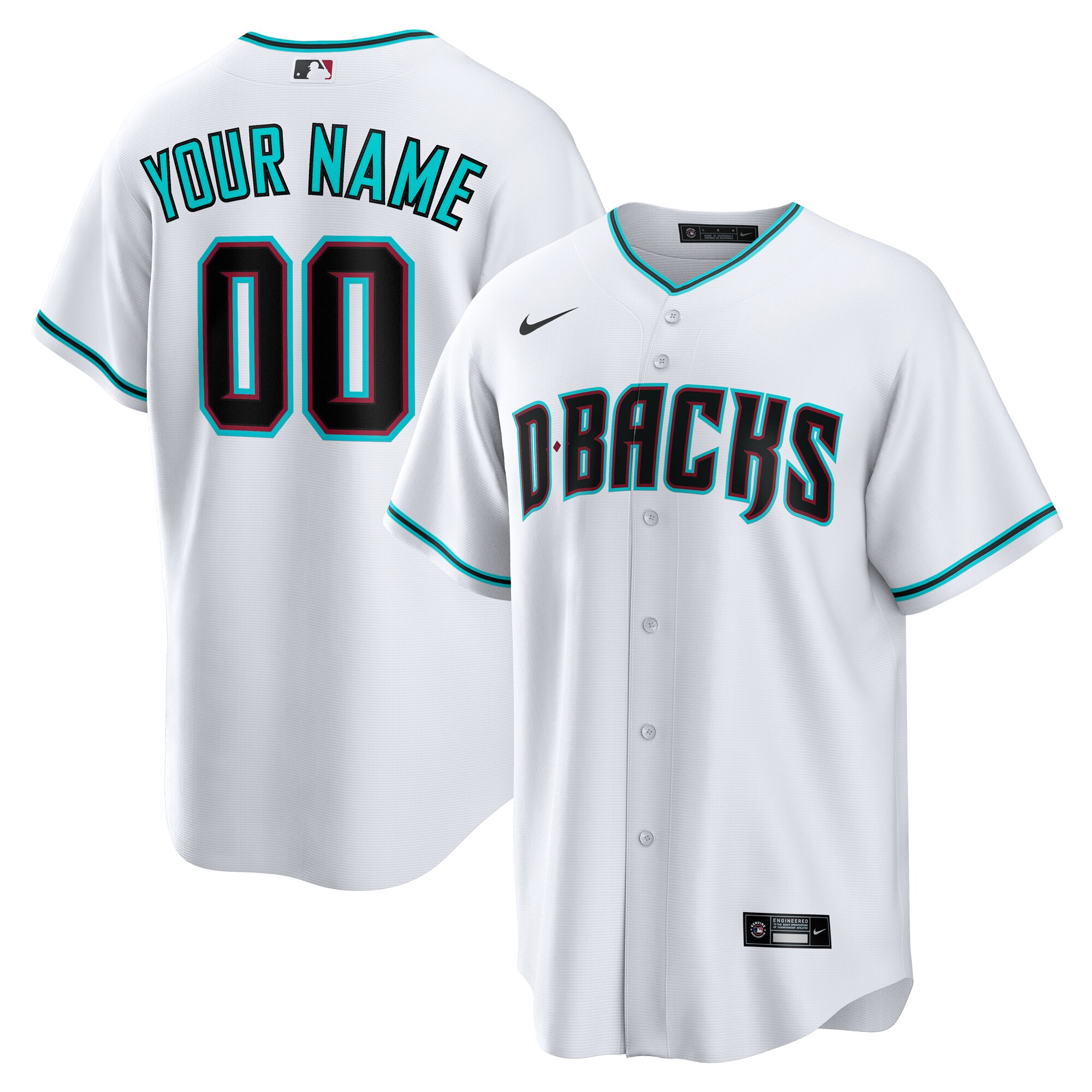 Arizona Diamondbacks Nike Alternate Replica Custom Jersey - White - vstockx