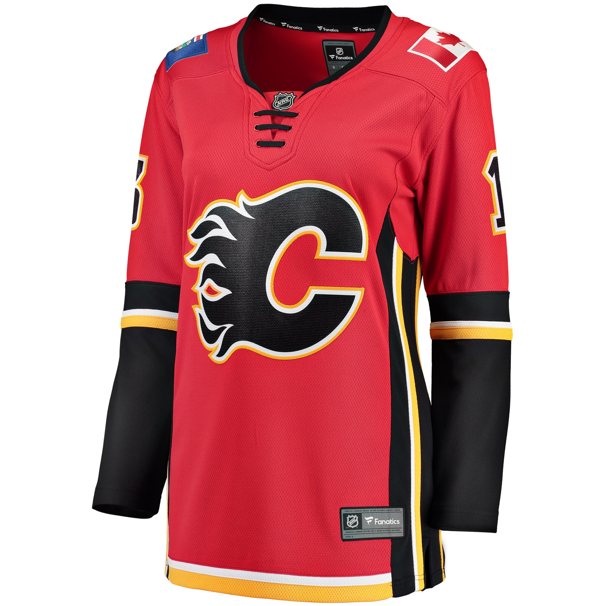 Johnny Gaudreau Calgary Flames Fanatics Branded Women's Home Breakaway Player Jersey - Red - vstockx
