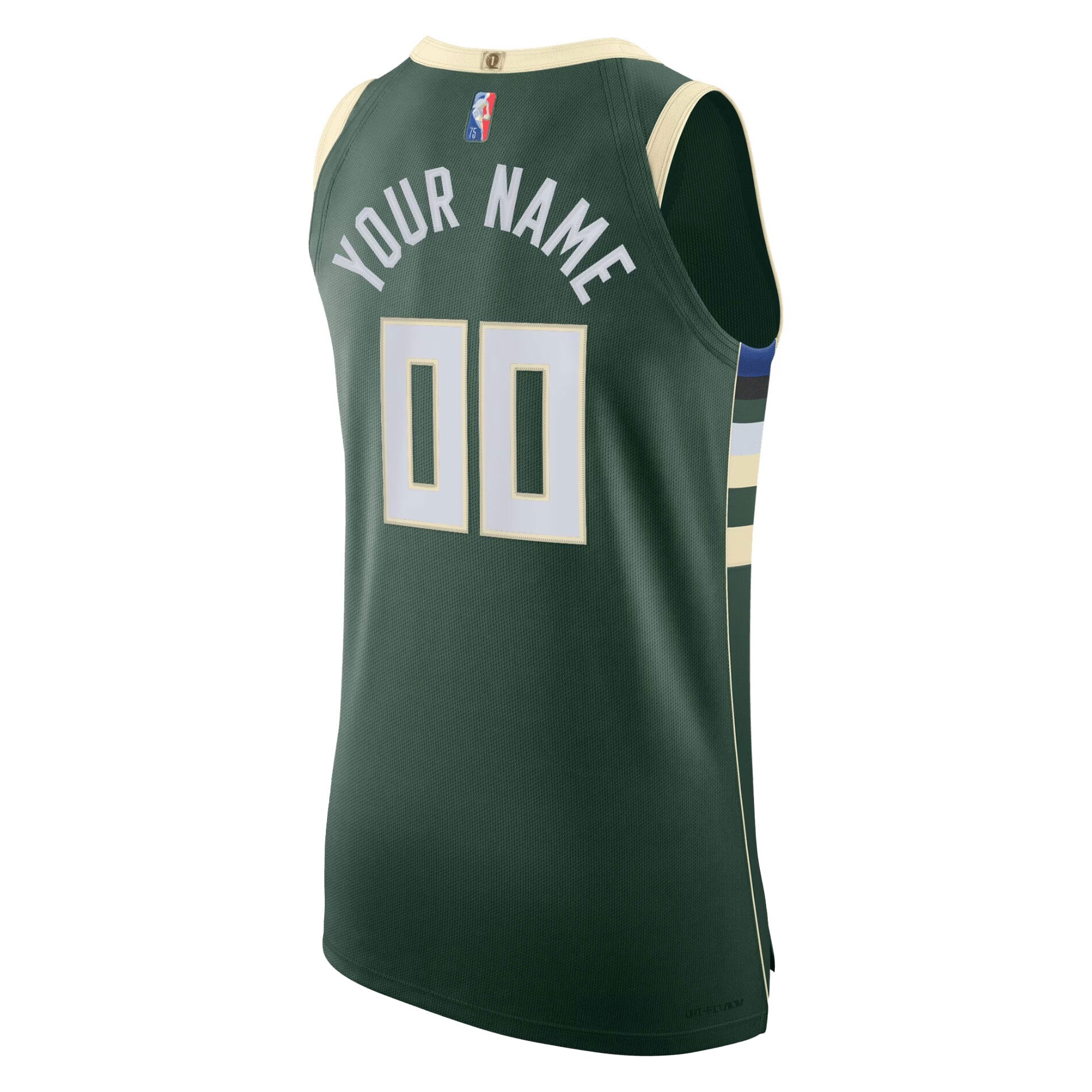 Milwaukee Bucks Nike 2021/22 Diamond Authentic Custom Jersey - Icon Edition - Hunter Green - vstockx