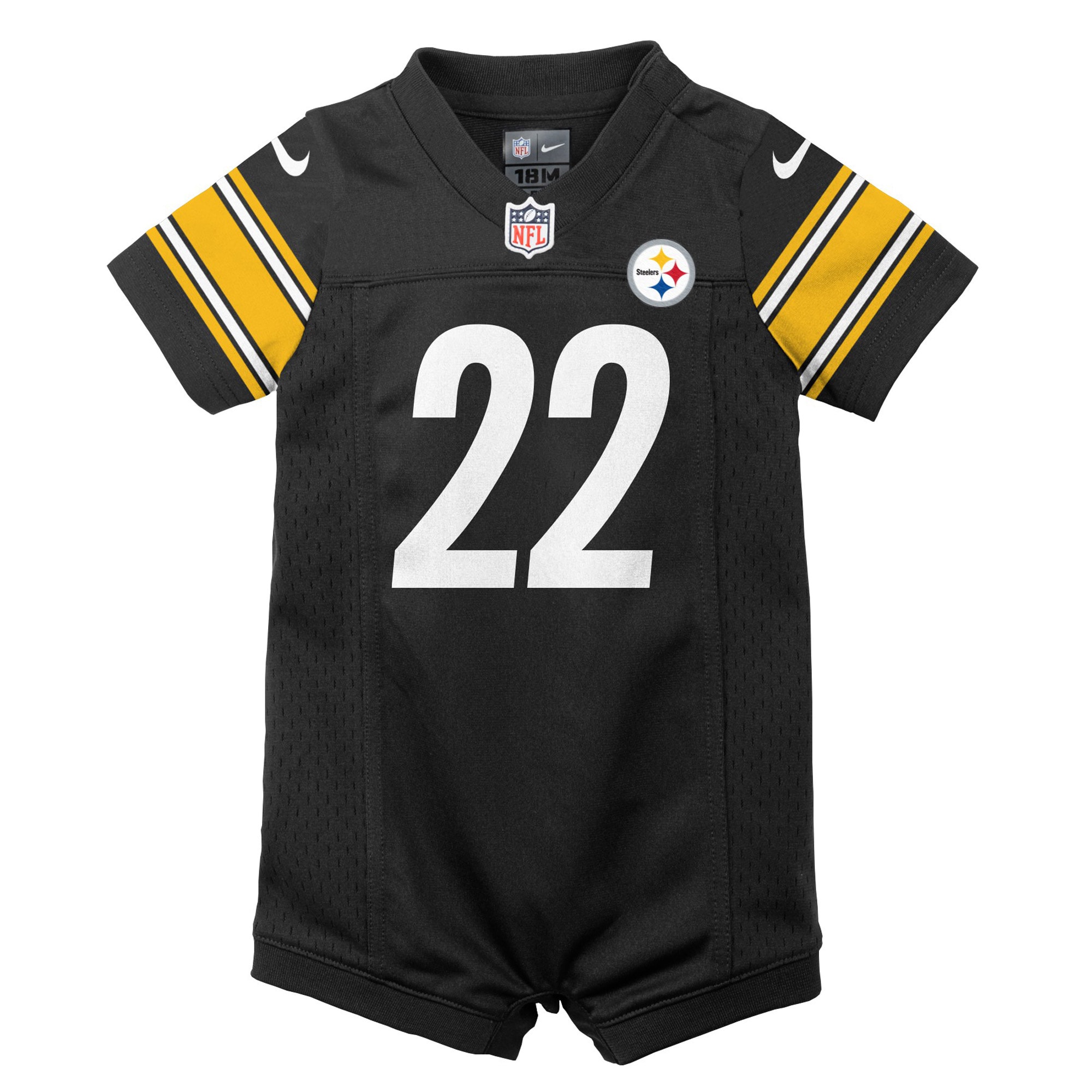 Najee Harris Pittsburgh Steelers Nike Newborn & Infant Game Romper Jersey - Black - vstockx