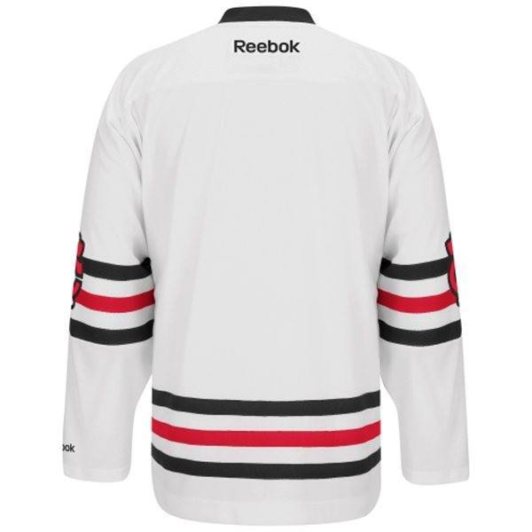 Mens Chicago Blackhawks Reebok White 2015 Winter Classic Premier Jersey - vstockx