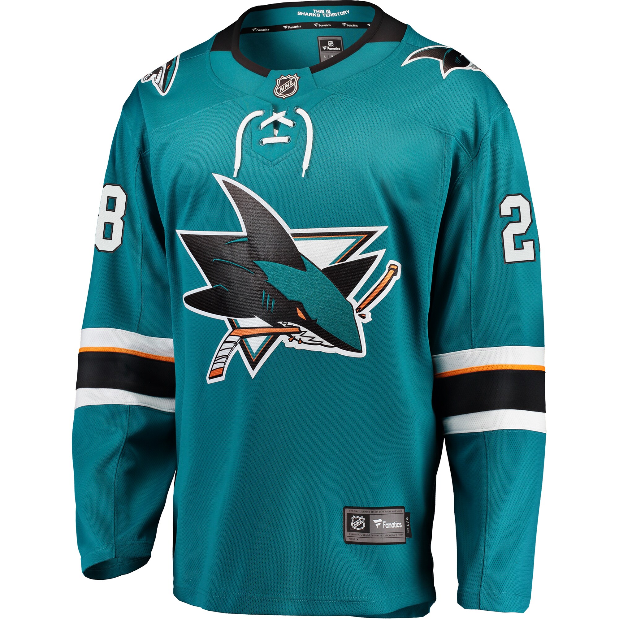 Timo Meier San Jose Sharks Fanatics Branded Home Premier Breakaway Player Jersey - Teal - vstockx
