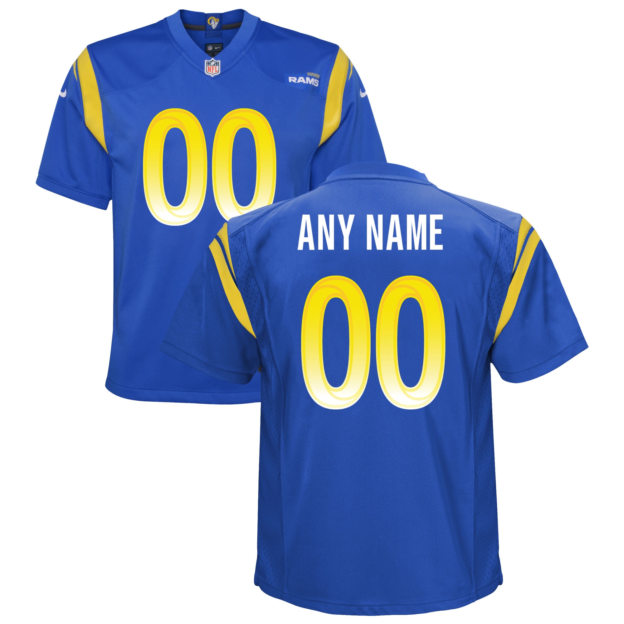 Los Angeles Rams Nike Youth Custom Game Jersey - Royal - vstockx