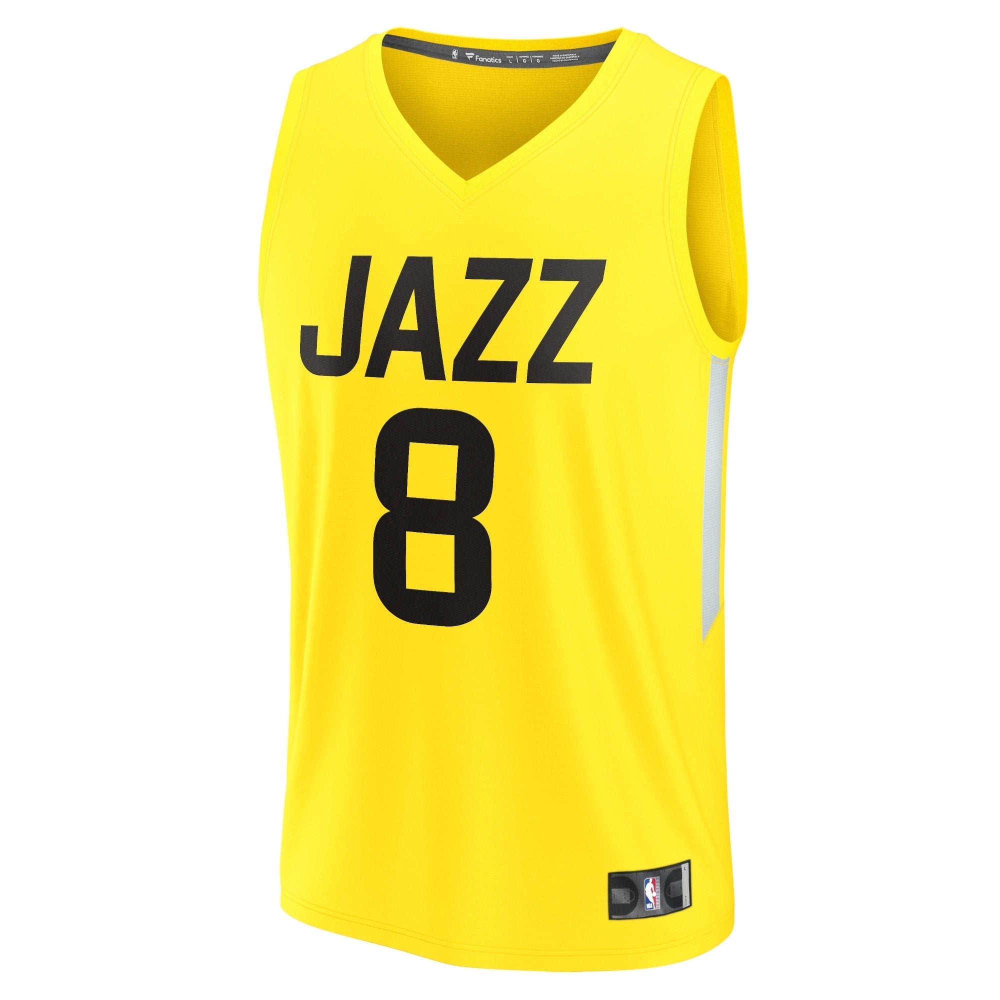 Men's Fanatics Branded Jarred Vanderbilt Yellow Utah Jazz Fast Break Replica Jersey - Icon Edition - vstockx