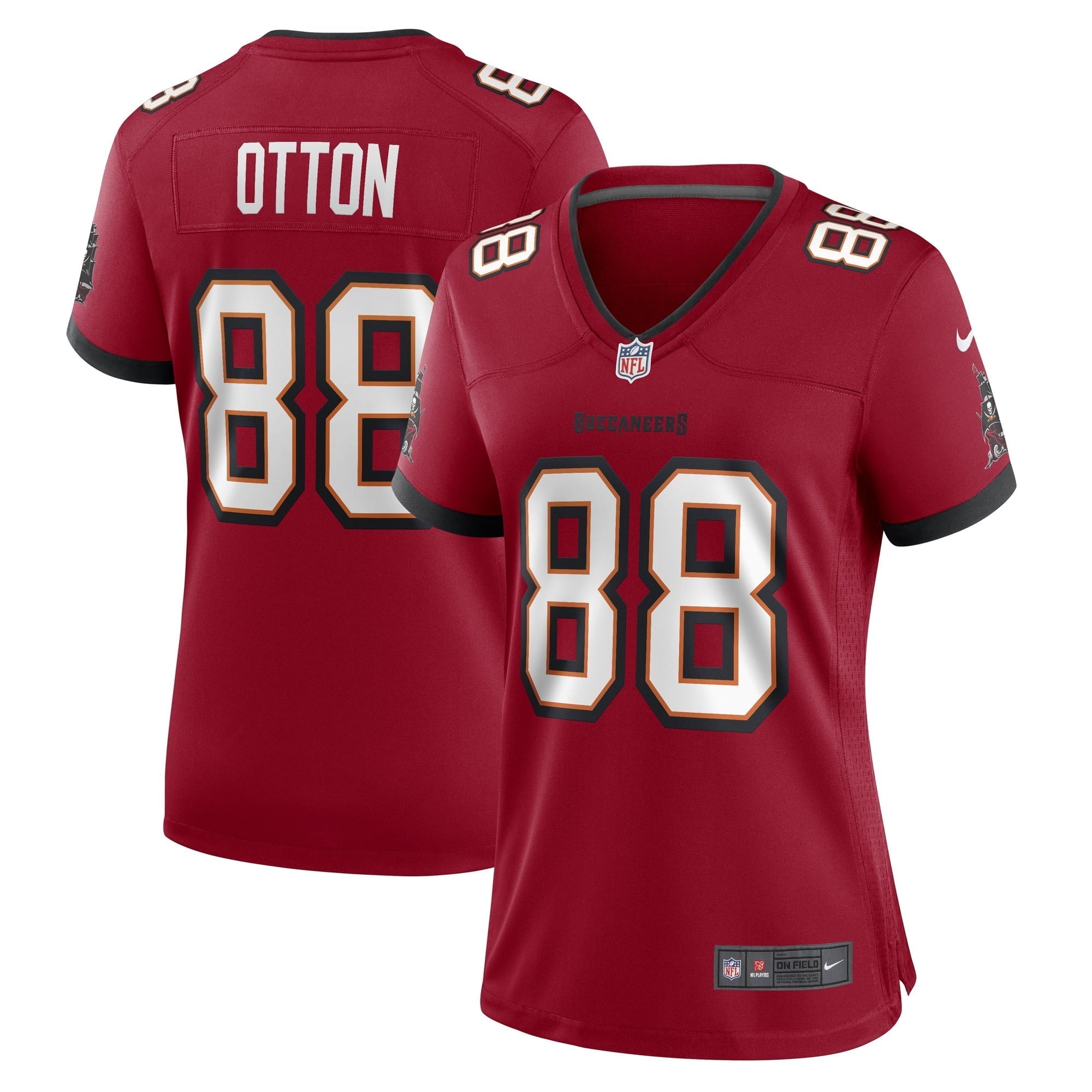 Women's Nike Cade Otton Red Tampa Bay Buccaneers Game Player Jersey - vstockx