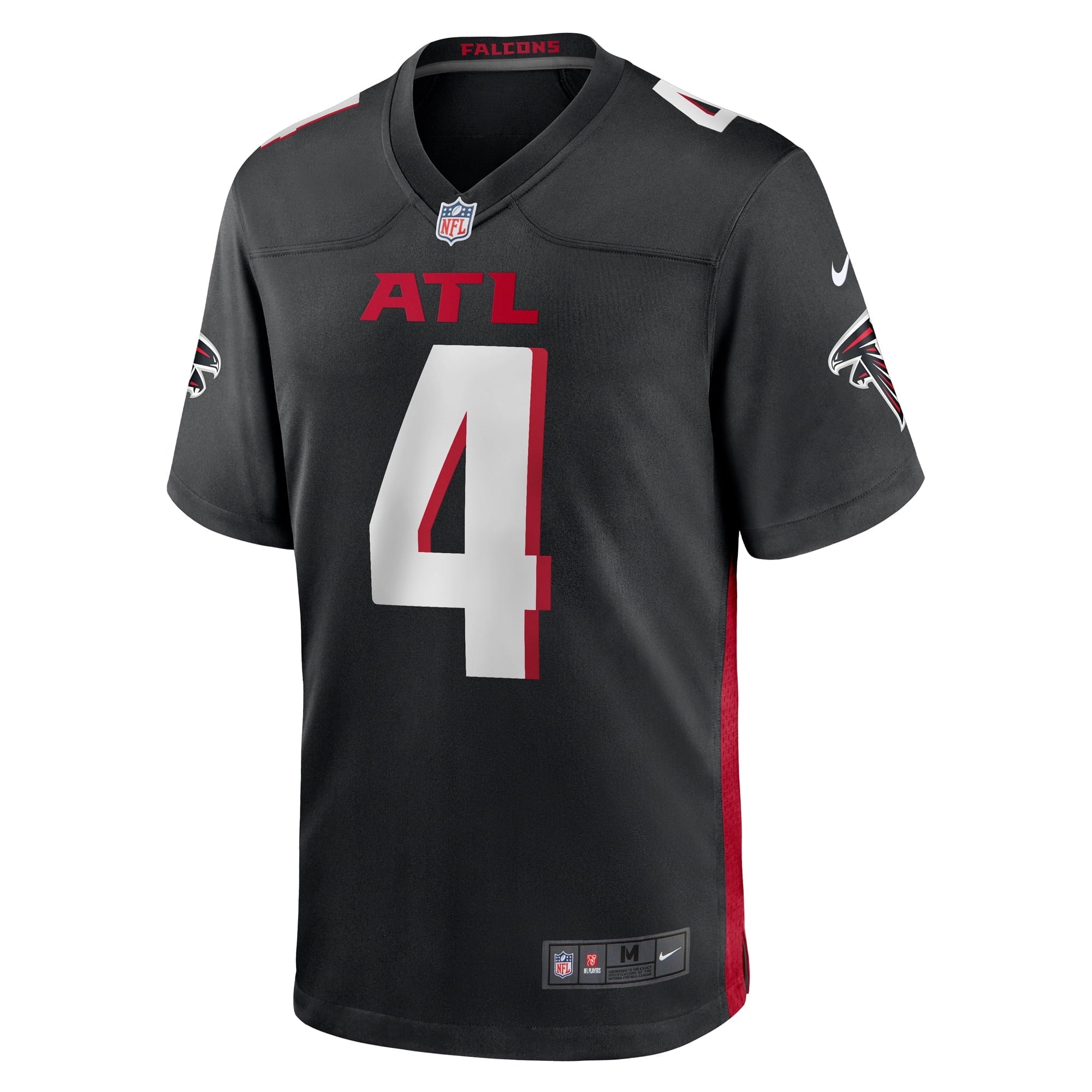 Men's Nike Taylor Heinicke Black Atlanta Falcons Game Player Jersey - vstockx