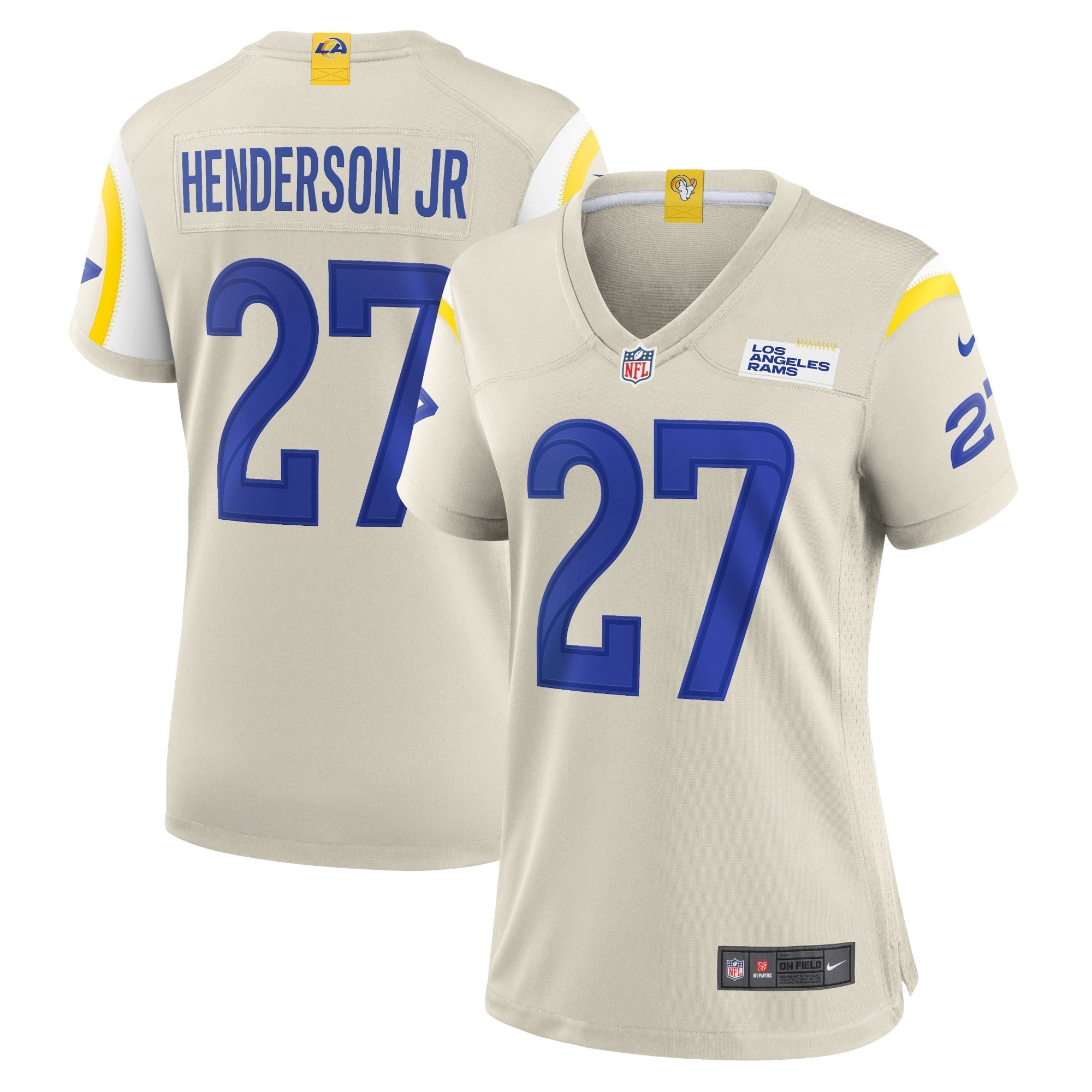 Women's Nike Darrell Henderson Jr. Bone Los Angeles Rams Player Game Jersey - vstockx