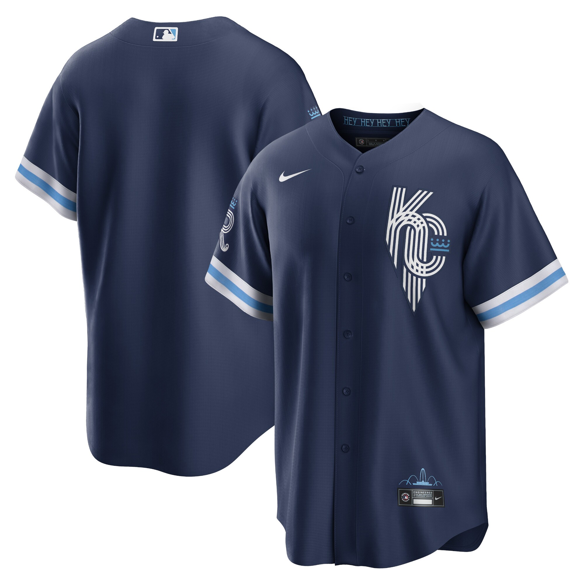 Kansas City Royals Nike 2022 City Connect Replica Jersey - Navy - vstockx