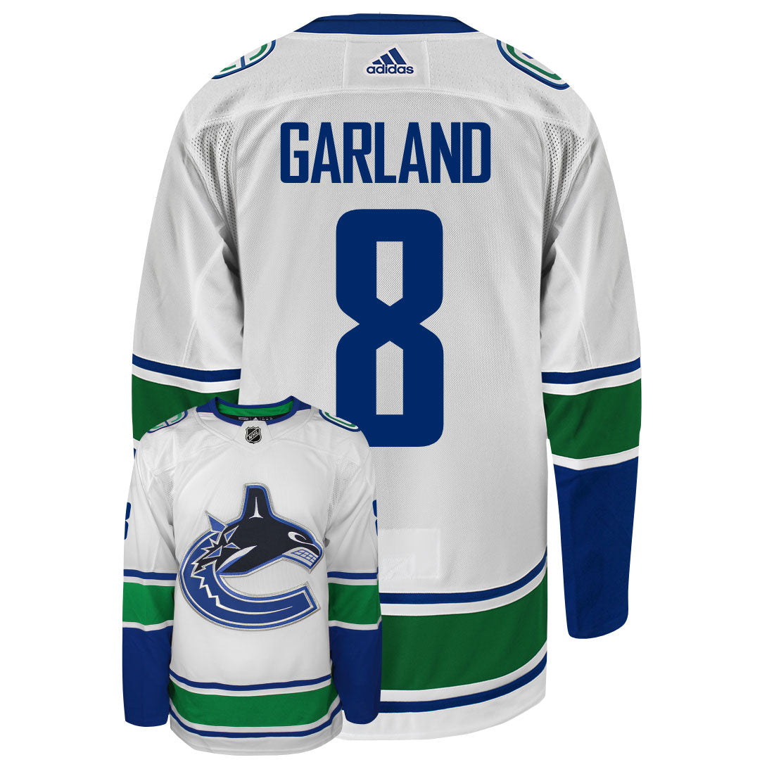 Conor Garland Vancouver Canucks Adidas Primegreen Authentic NHL Hockey Jersey - vstockx