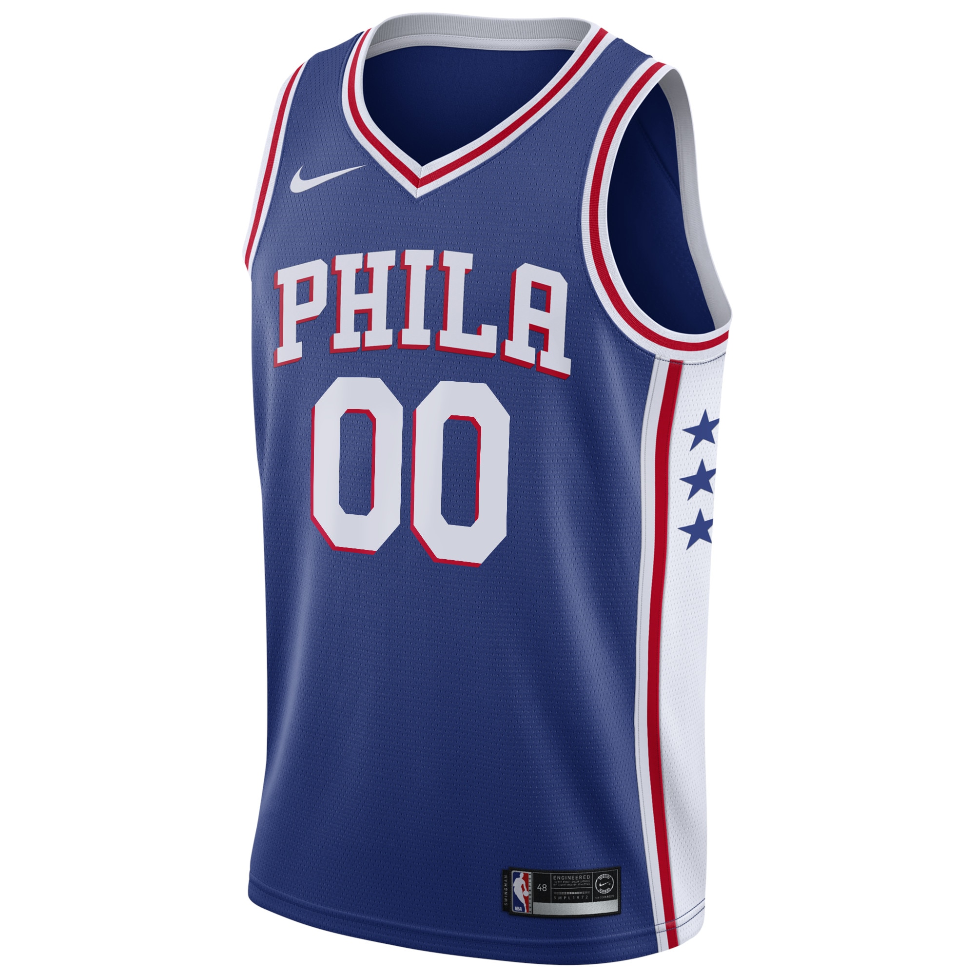 Philadelphia 76ers Nike Swingman Custom Jersey Blue - Icon Edition - vstockx