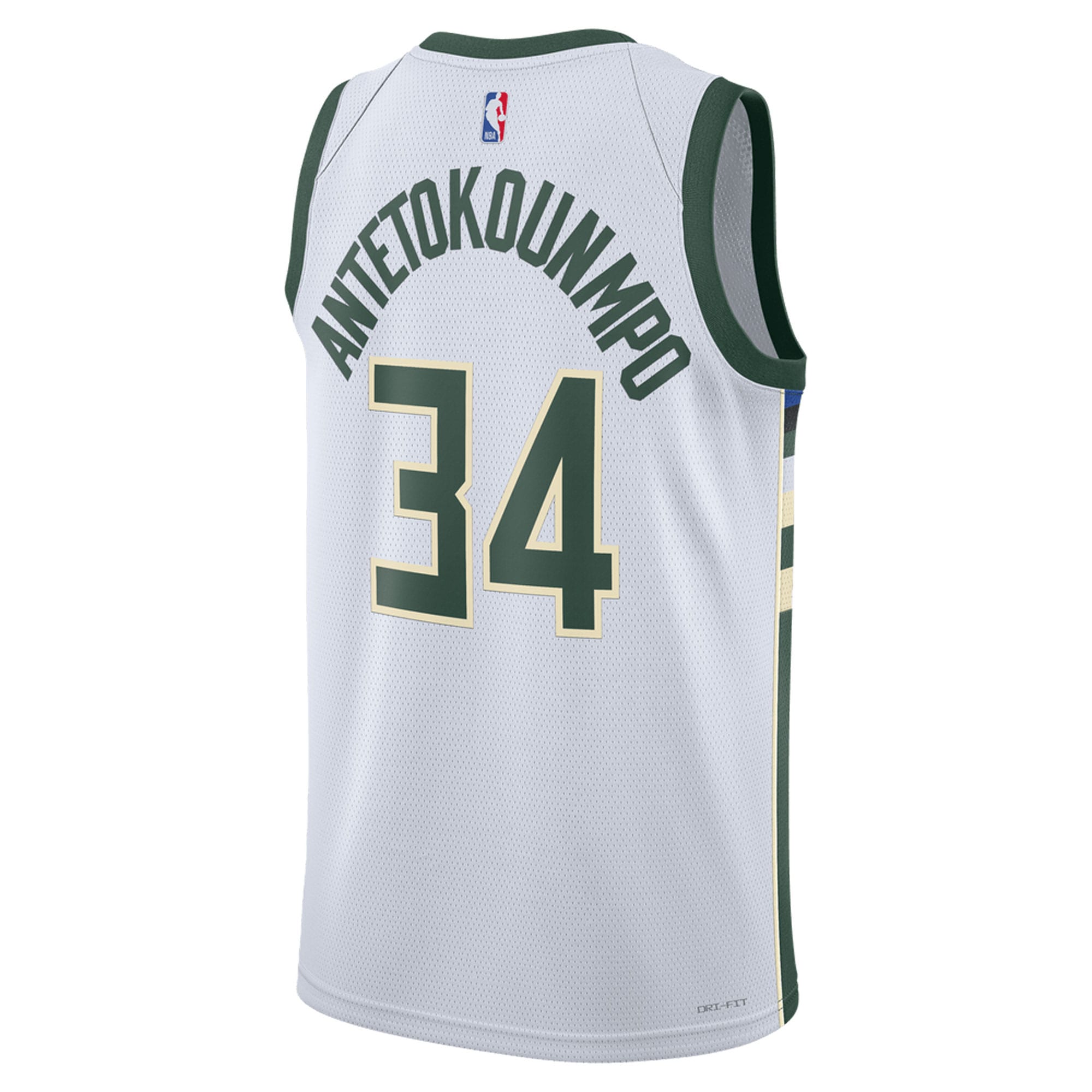 Giannis Antetokounmpo Milwaukee Bucks Nike Unisex Swingman Jersey - Association Edition - White - vstockx