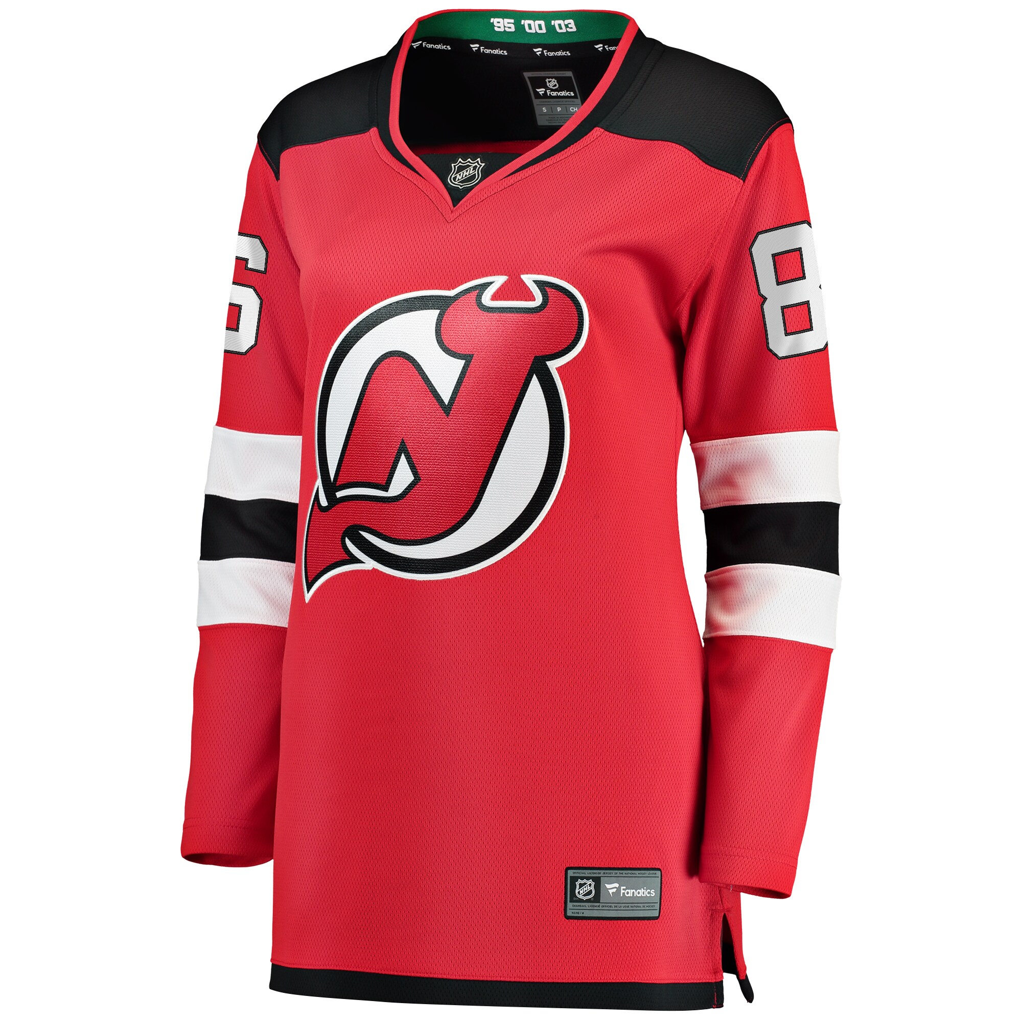 Jack Hughes New Jersey Devils Fanatics Branded Women's Home Breakaway Jersey - Red - vstockx