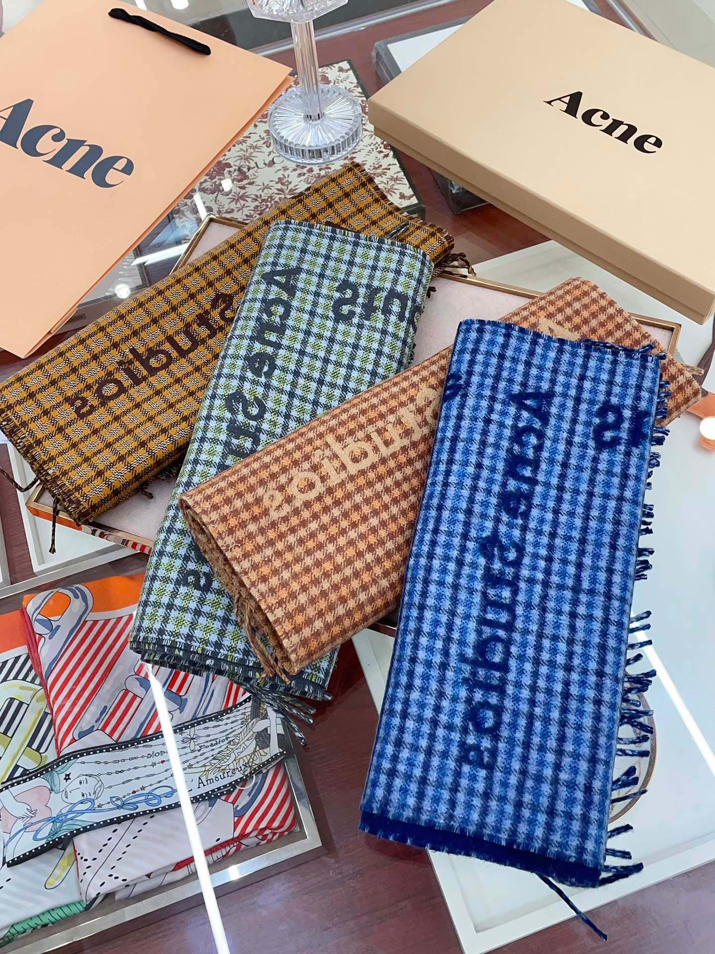 Streetwear Scarf Acne 328856 SIZE:200×30cm - vstockx