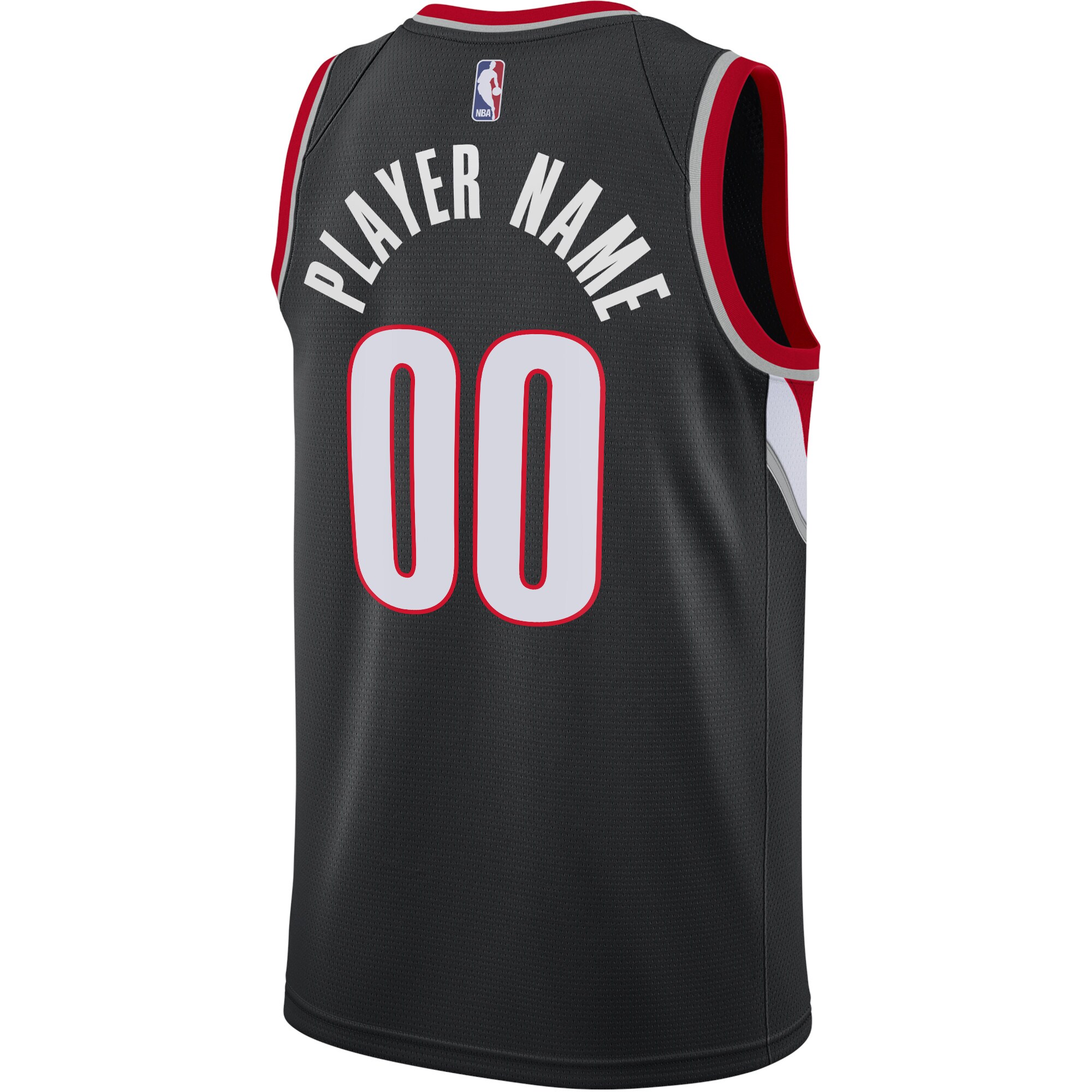 Portland Trail Blazers Nike Swingman Custom Jersey Black - Icon Edition - vstockx