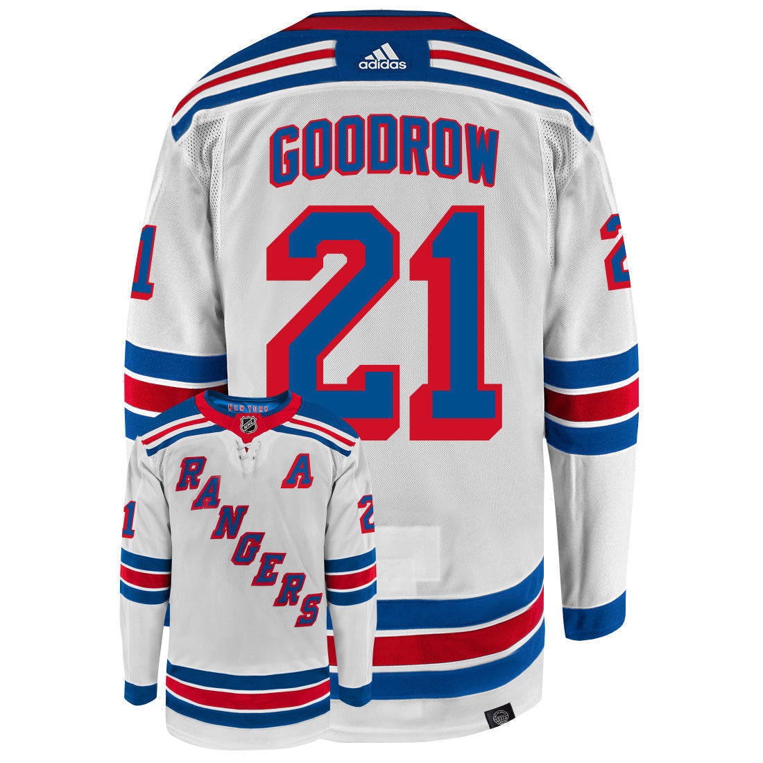 Barclay Goodrow New York Rangers Adidas Primegreen Authentic NHL Hockey Jersey - vstockx