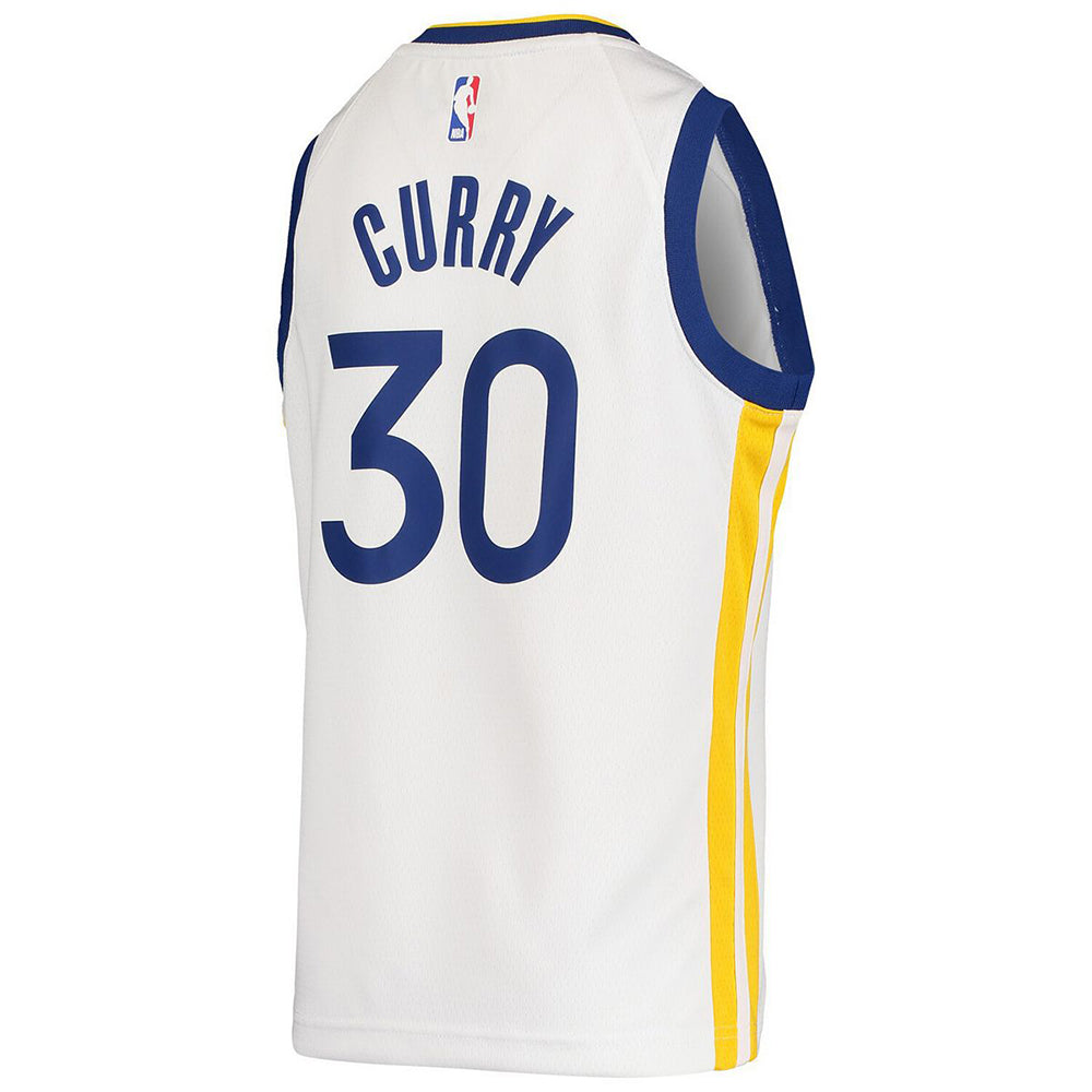 Youth Golden State Warriors Steph Curry Association Jersey - White - vstockx