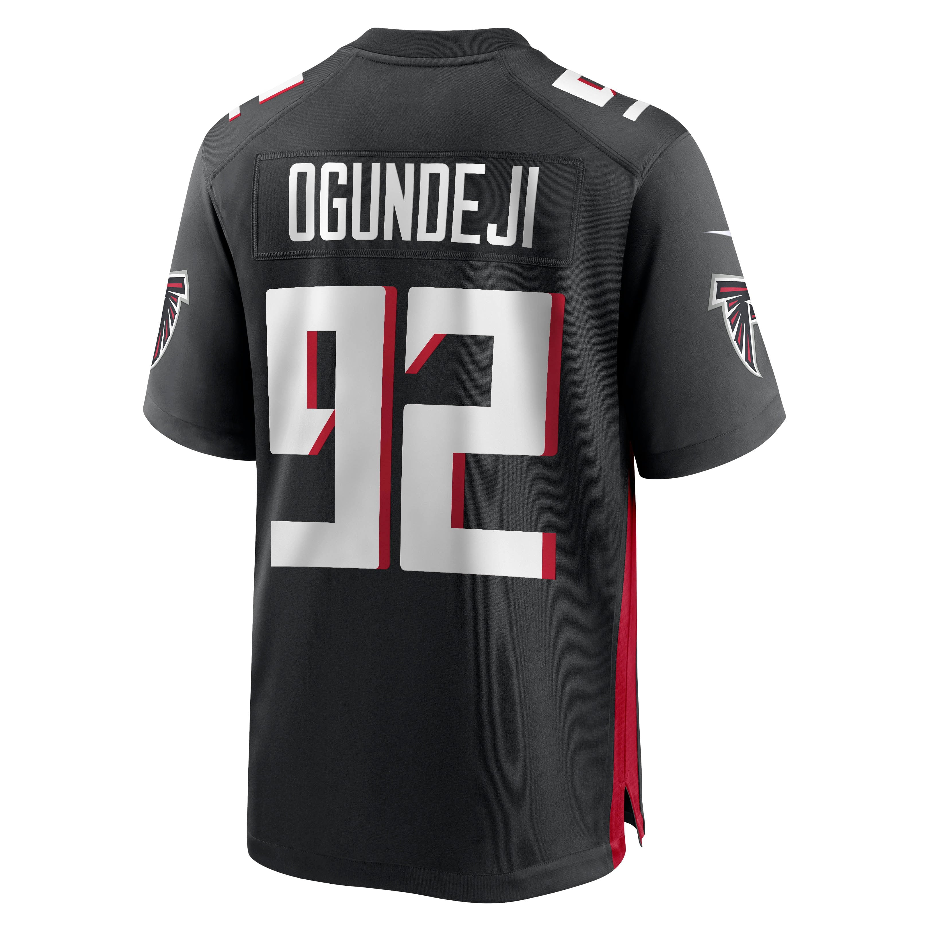 Men's Nike Adetokunbo Ogundeji Black Atlanta Falcons Game Jersey - vstockx