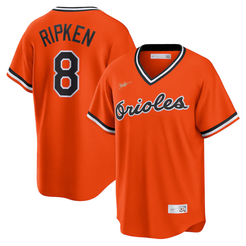 Men's Cal Ripken Jr. Orange Baltimore Orioles Alternate Cooperstown Collection Player Jersey - vstockx