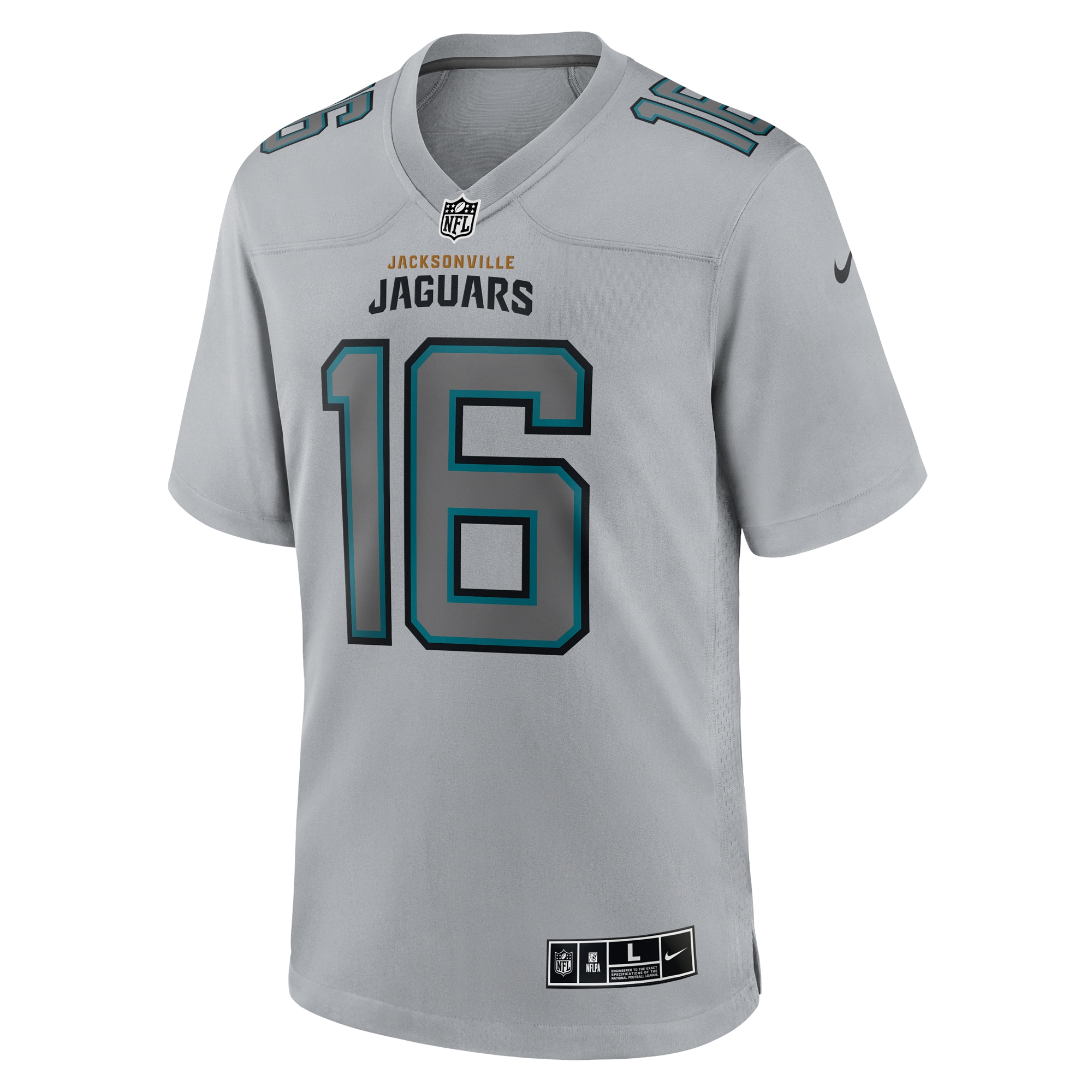 Trevor Lawrence Jacksonville Jaguars Nike Atmosphere Fashion Game Jersey - Gray - vstockx