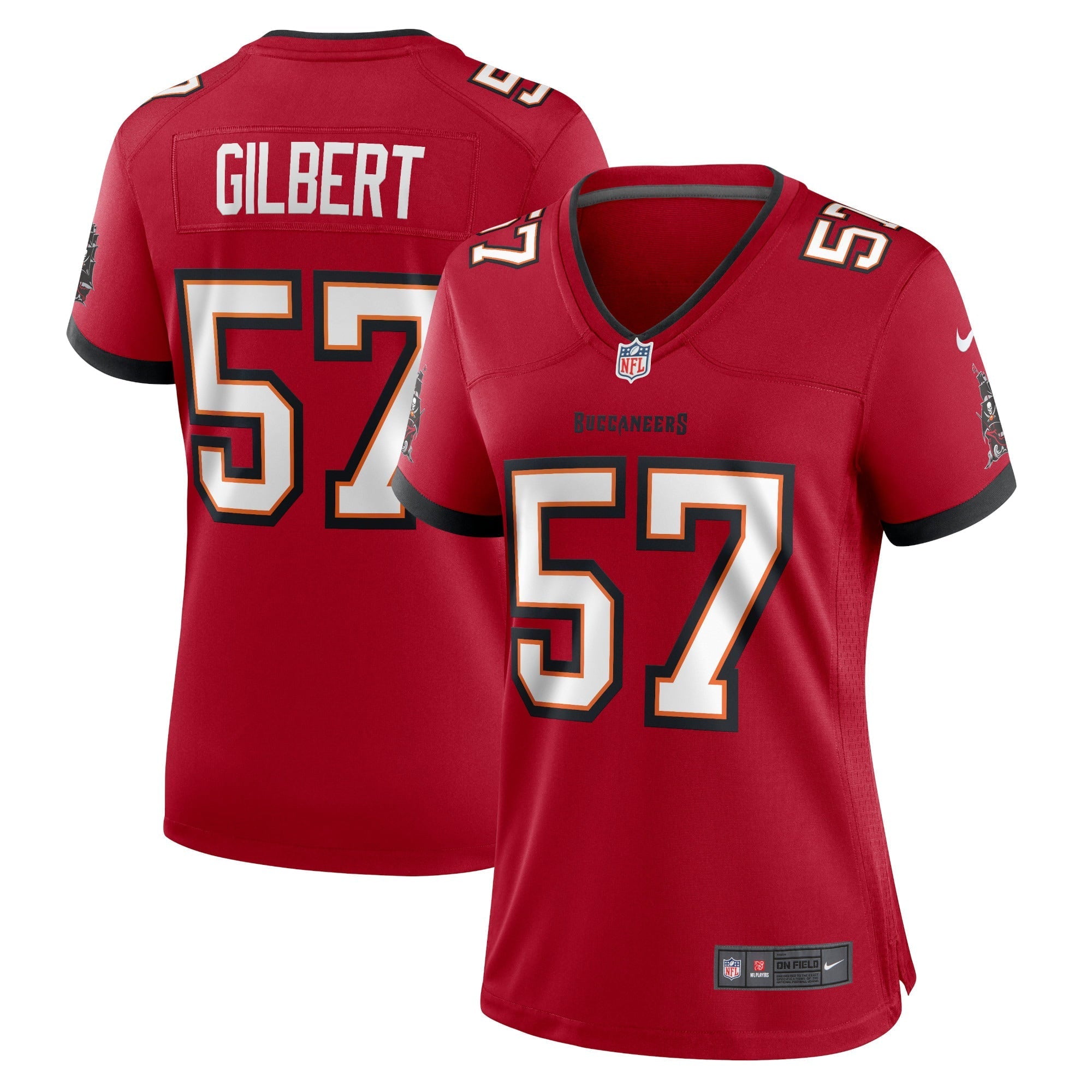 Women's Nike Ulysees Gilbert III Red Tampa Bay Buccaneers Home Game Player Jersey - vstockx