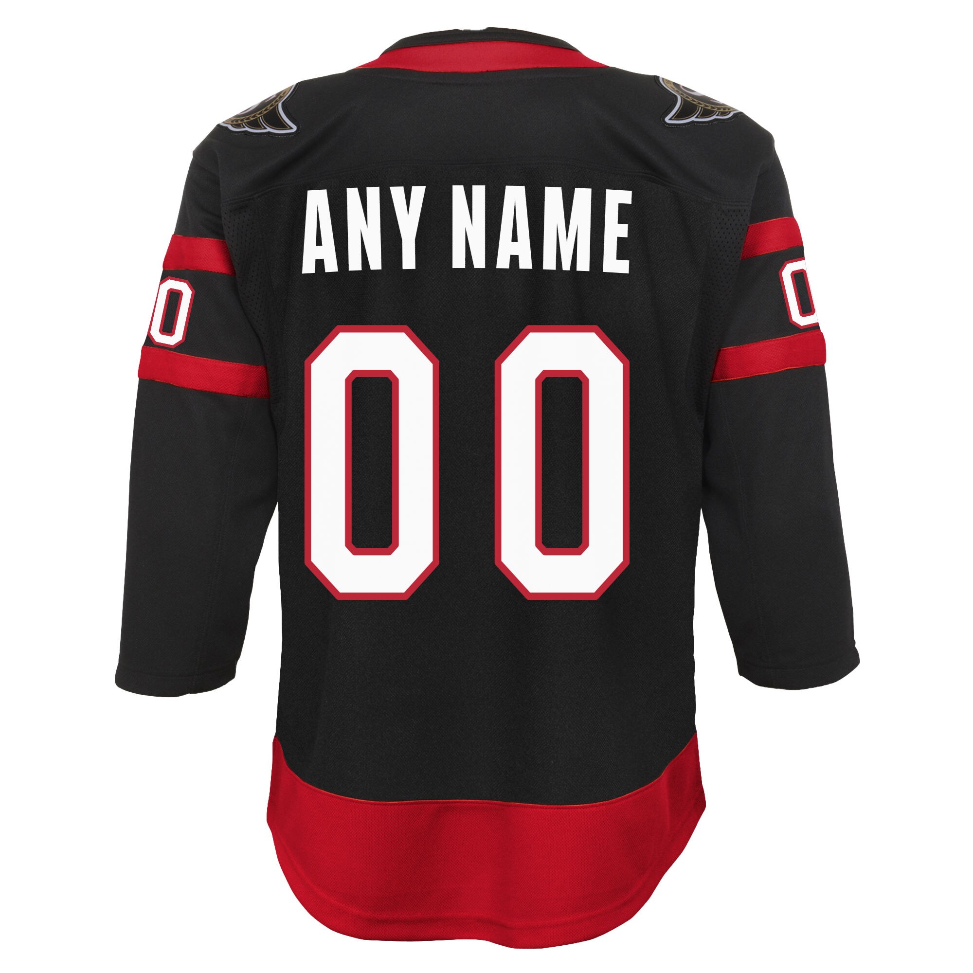 Ottawa Senators Youth Home Custom Premier Jersey - Black - vstockx