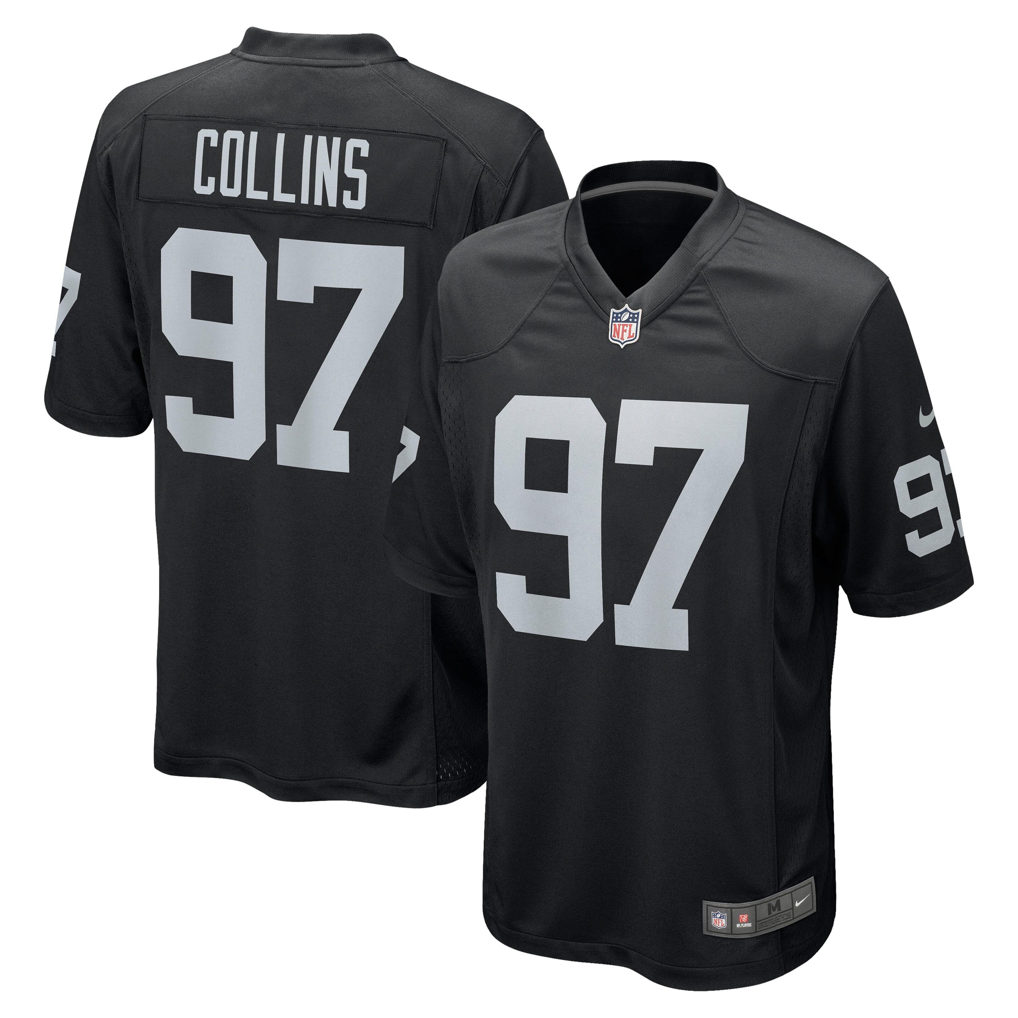 Maliek Collins Las Vegas Raiders Nike Game Jersey - Black - vstockx