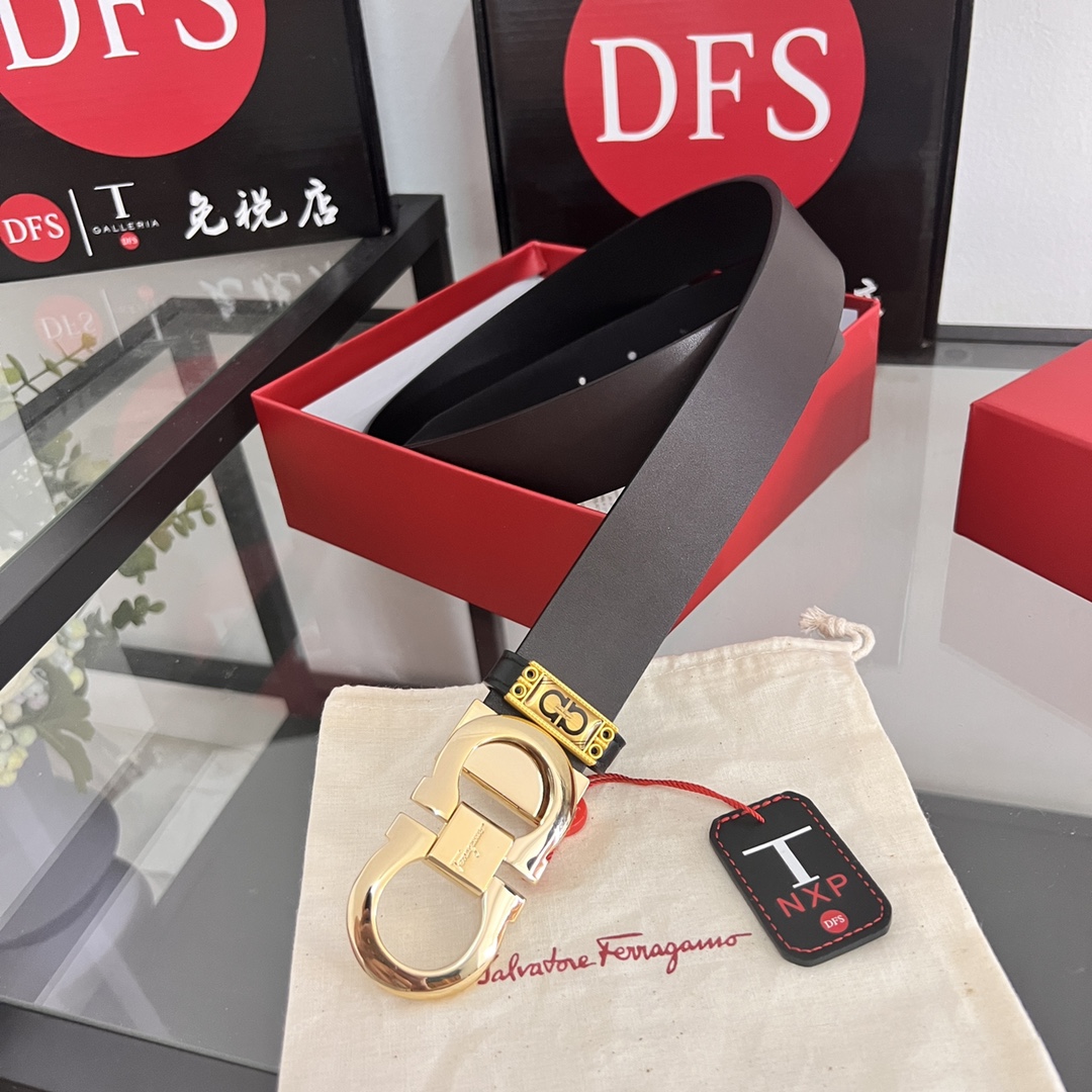 Streetwear Belt Ferragamo 320271 size:3.5cm - vstockx