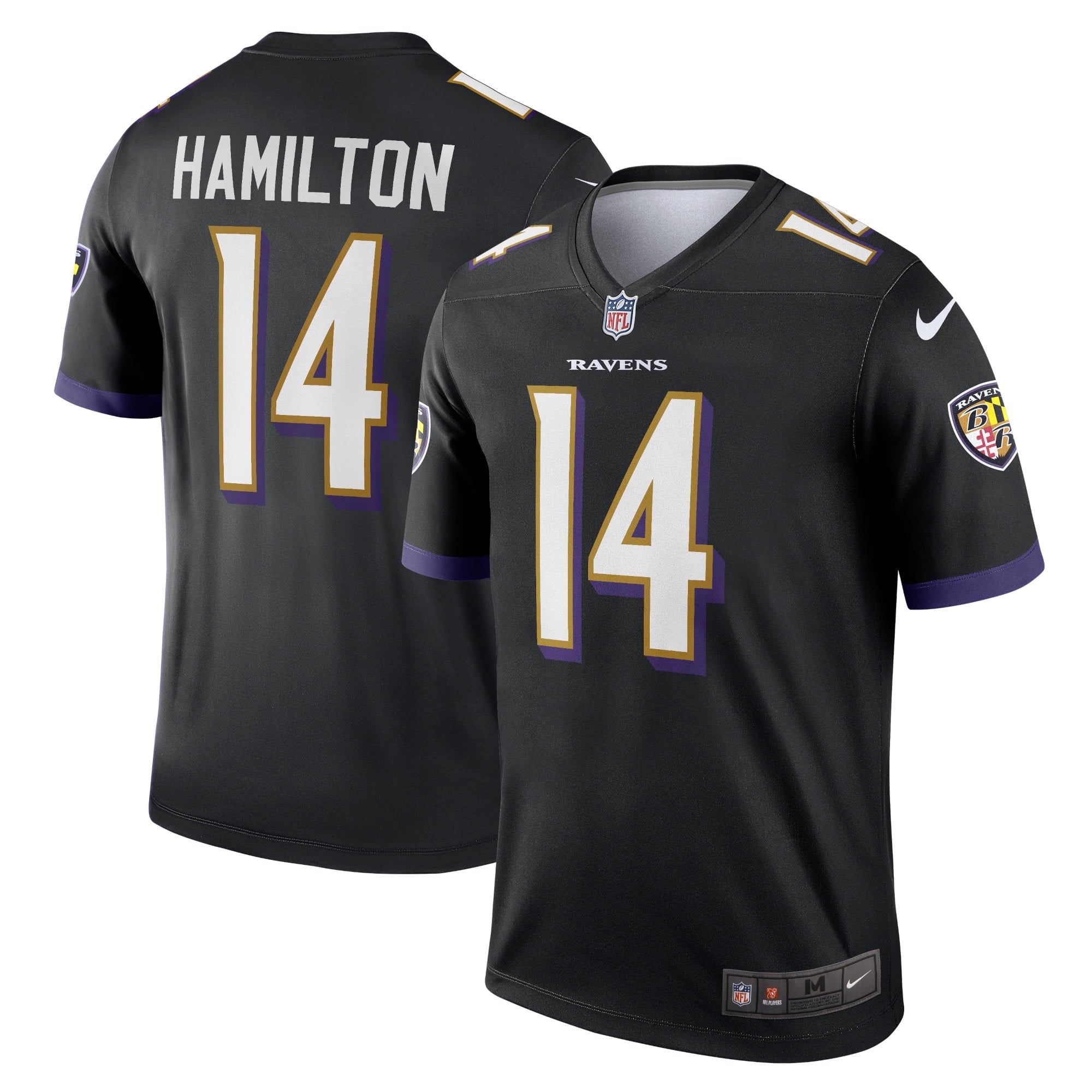 Men's Nike Kyle Hamilton Black Baltimore Ravens Legend Jersey - vstockx