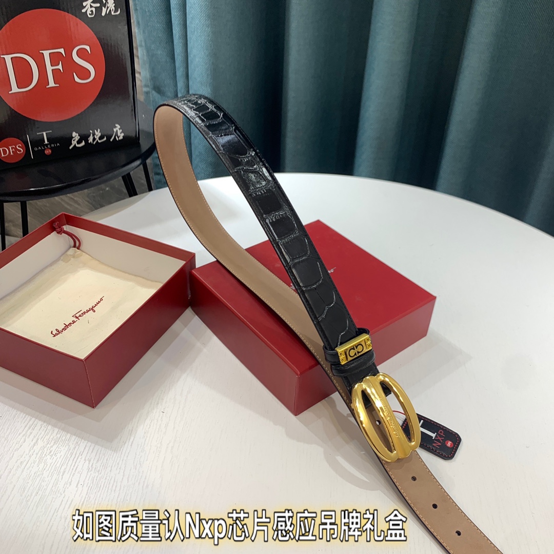 Streetwear Belt Ferragamo 319449 size:3.5cm - vstockx