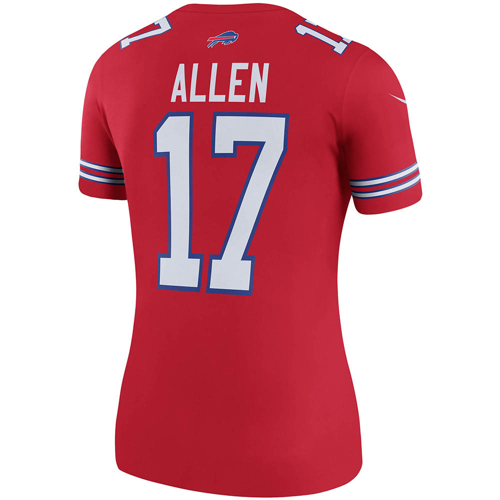 Women's Buffalo Bills Josh Allen Rush Legend Player Jersey Red - vstockx