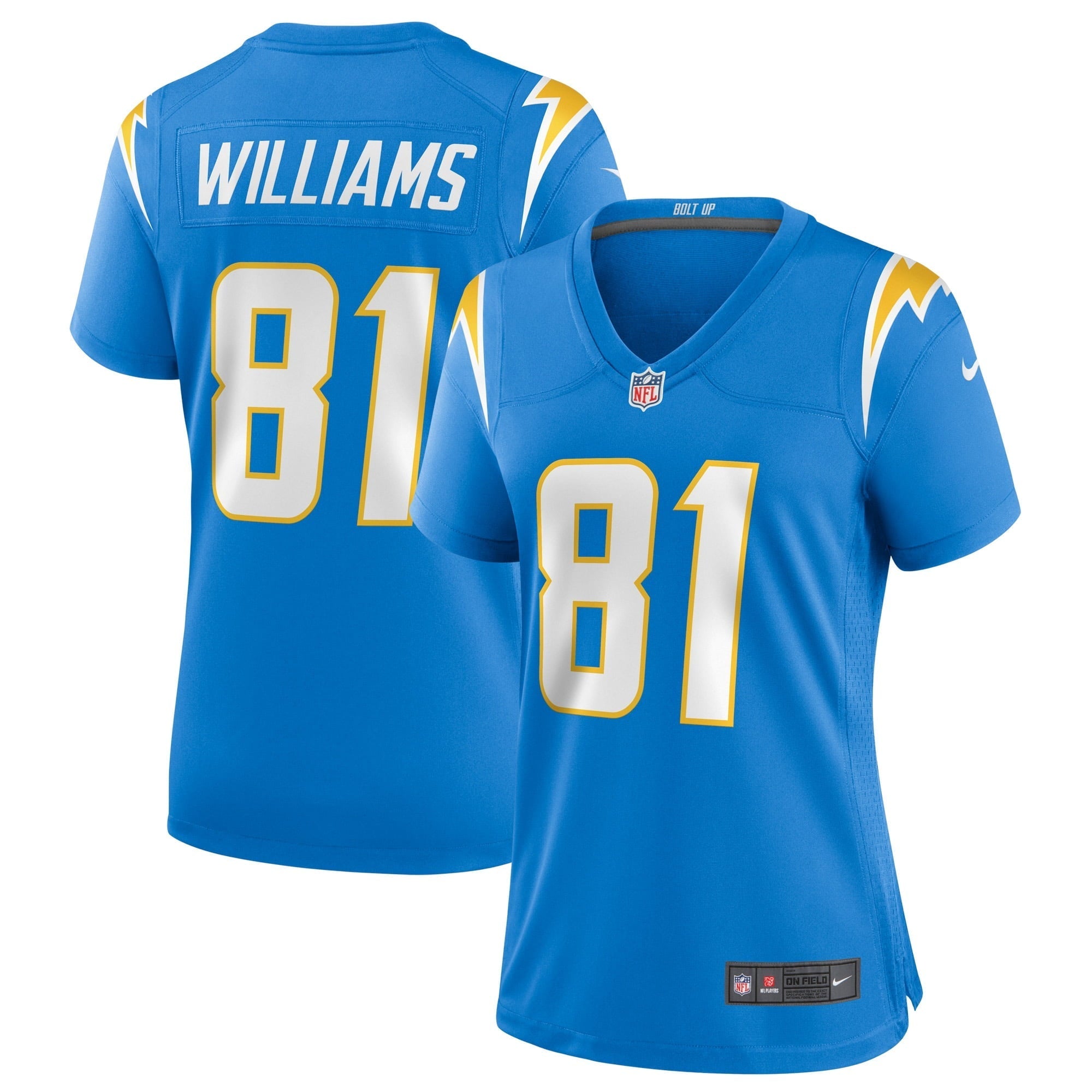 Women's Nike Mike Williams Powder Blue Los Angeles Chargers Game Jersey - vstockx