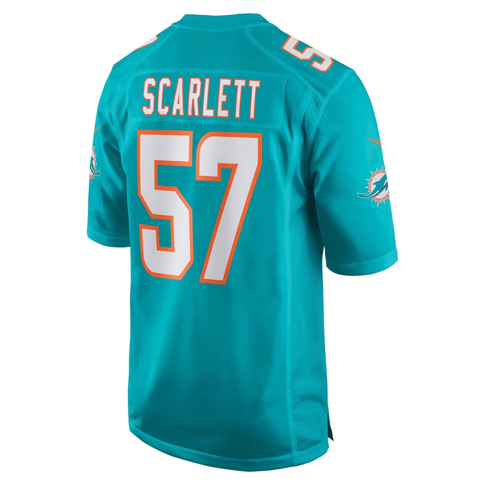 Men's Nike Brennan Scarlett Aqua Miami Dolphins Game Jersey - vstockx