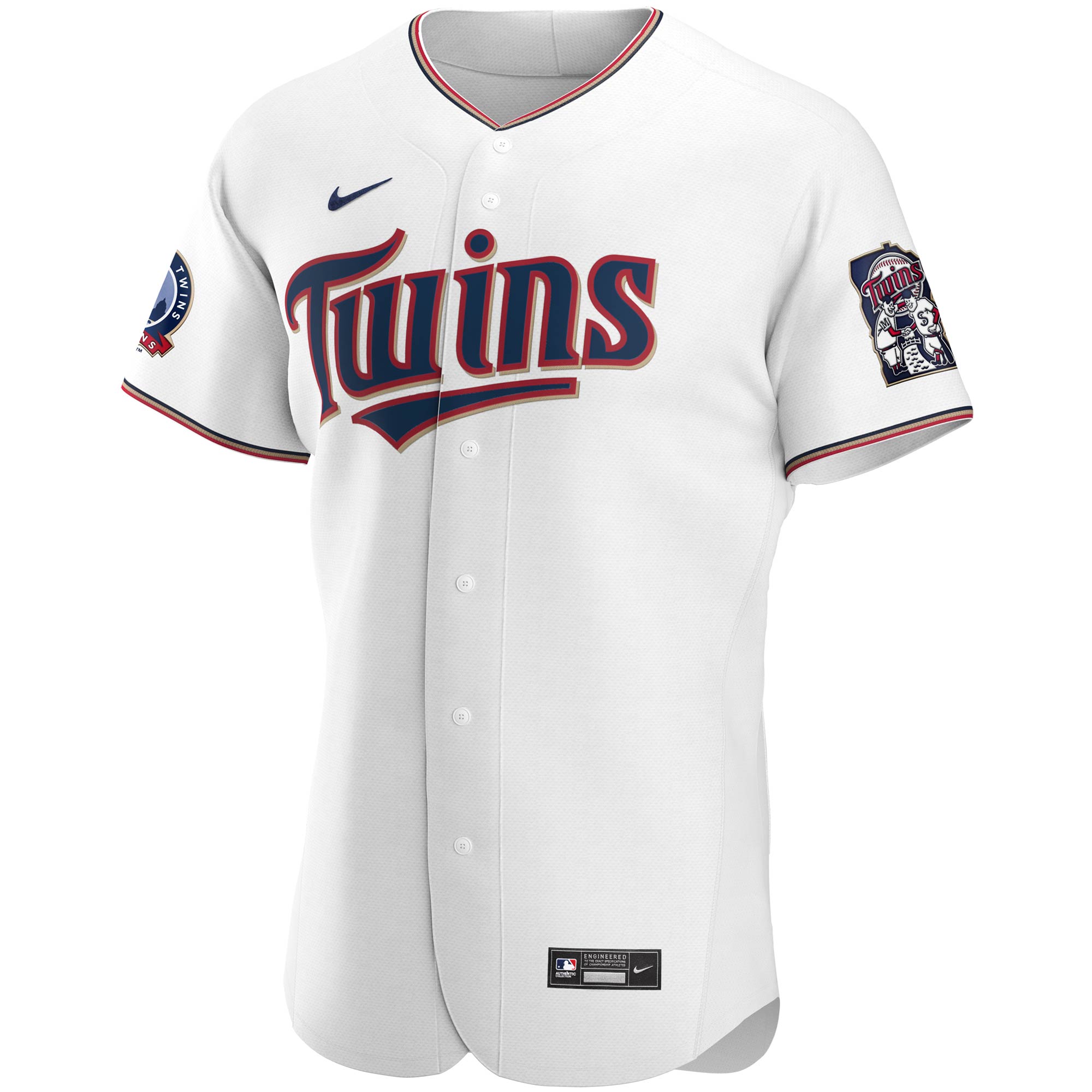 Minnesota Twins Nike 60th Season Home Authentic Team Jersey - White - vstockx