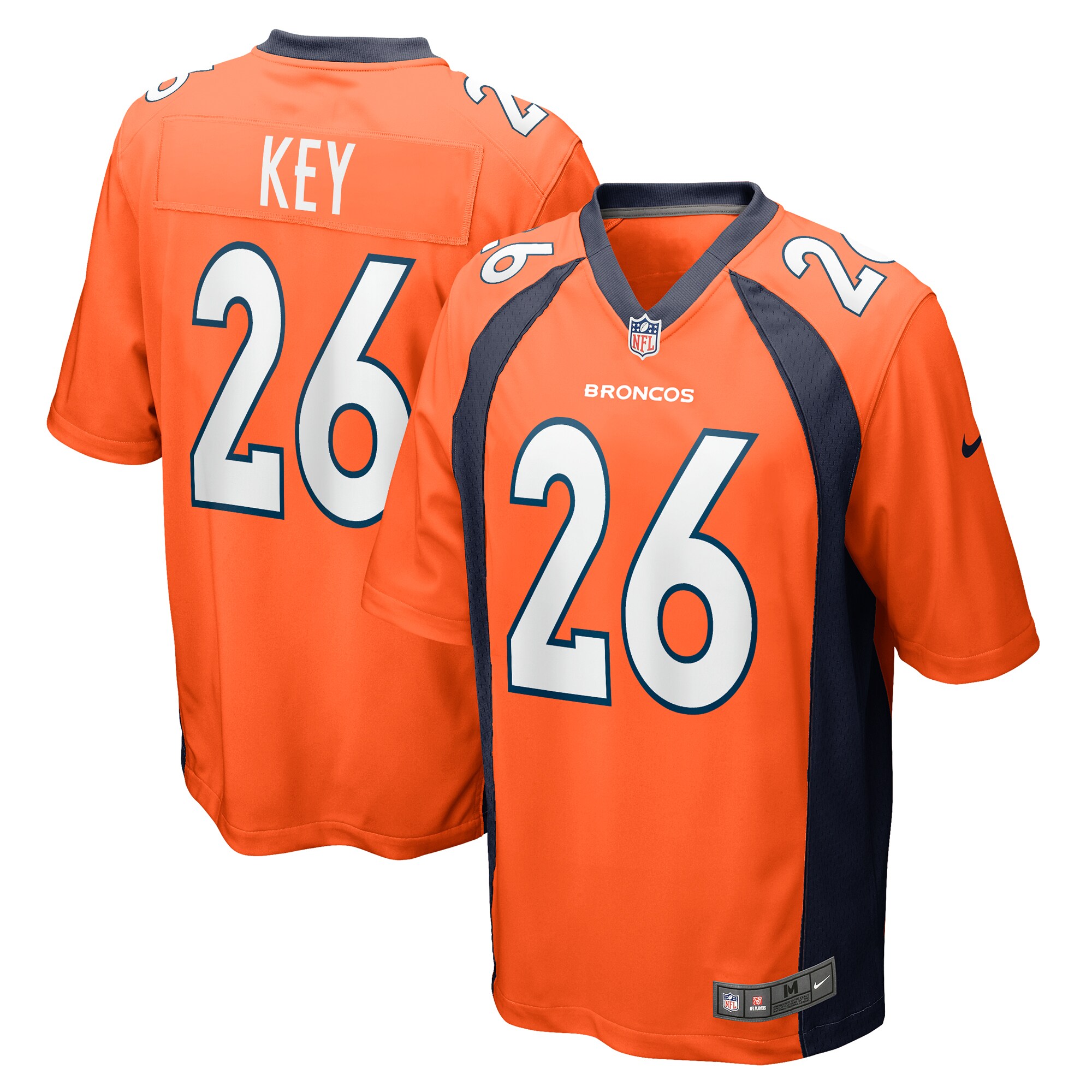 Devon Key Denver Broncos Nike Team Game Jersey - Orange - vstockx