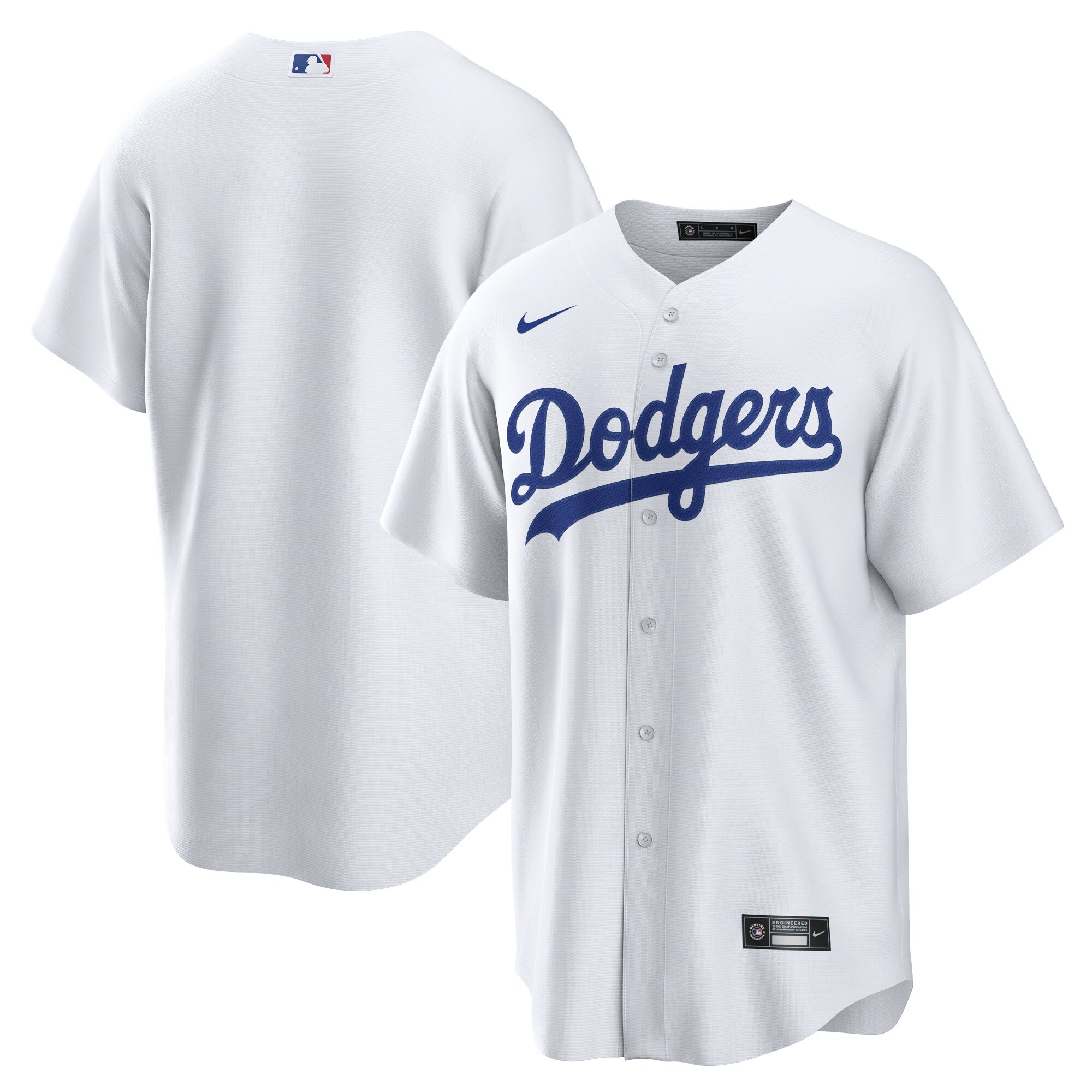 Los Angeles Dodgers Nike Home Blank Replica Jersey - White - vstockx