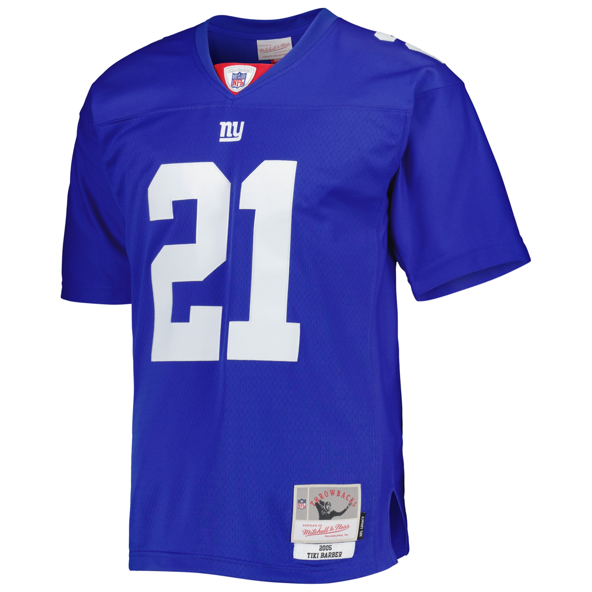 Tiki Barber New York Giants Mitchell & Ness Legacy Replica Jersey - Royal - vstockx