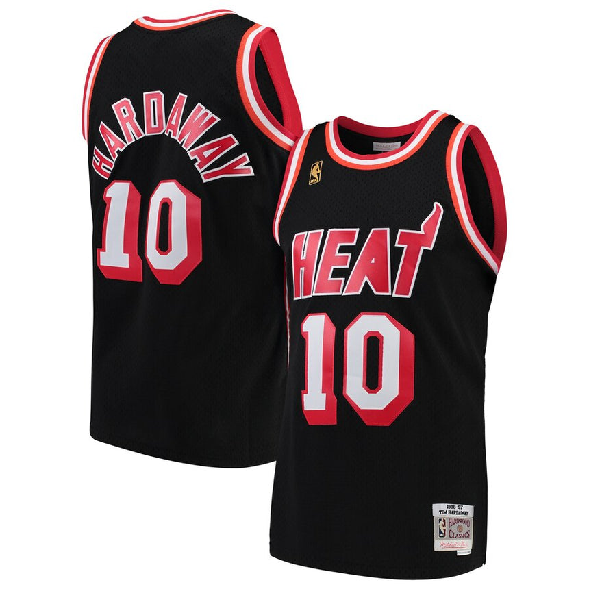 Miami Heat Tim Hardaway Mitchell & Ness NBA Mens Hardwood Classic Swingman Jersey - vstockx