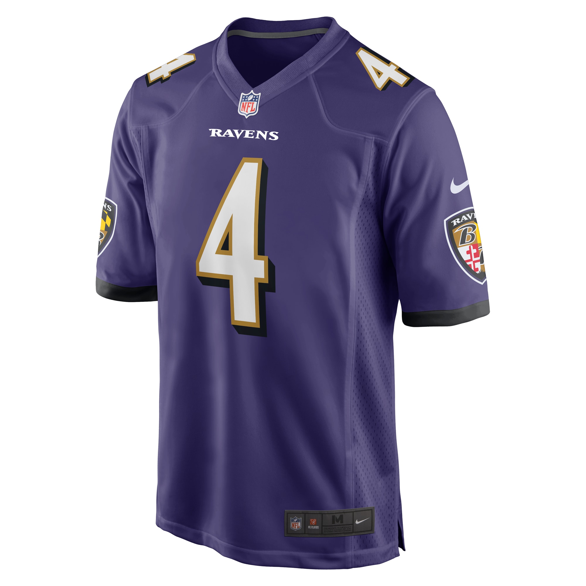 Zay Flowers Baltimore Ravens Nike 2023 NFL Draft First Round Pick Game Jersey - Purple - vstockx