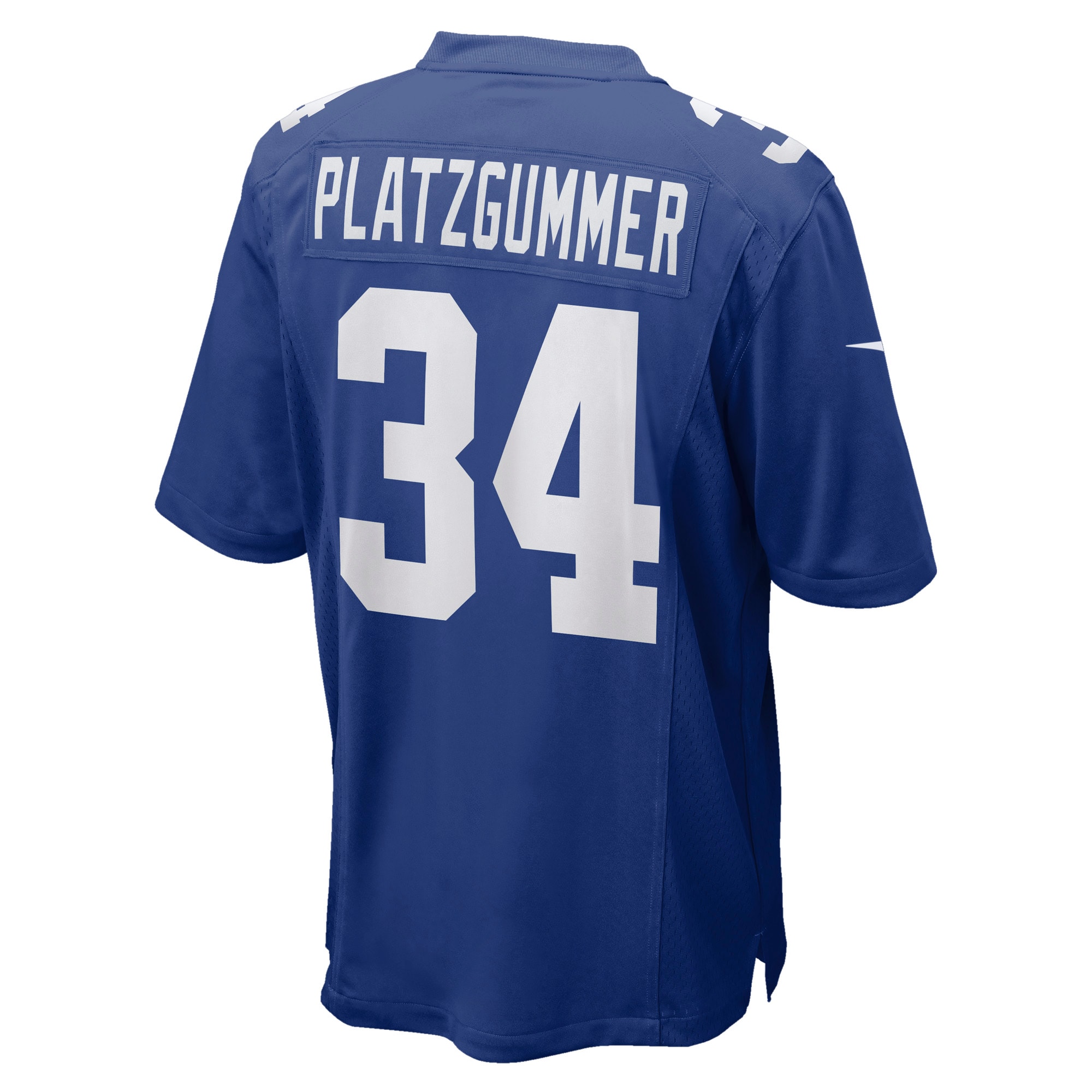 Sandro Platzgummer New York Giants Nike Game Player Jersey - Royal - vstockx
