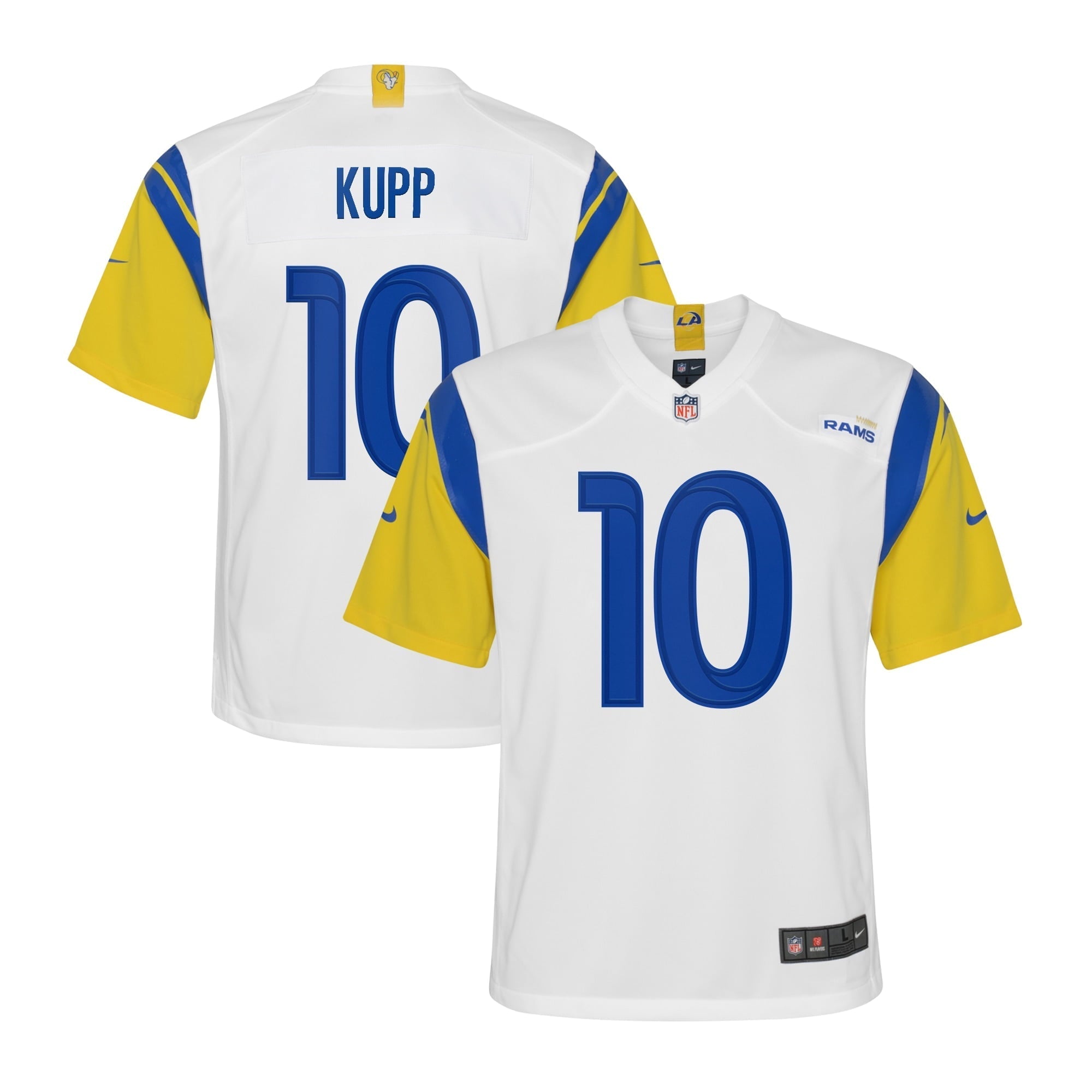 Youth Nike Cooper Kupp White Los Angeles Rams Game Jersey - vstockx