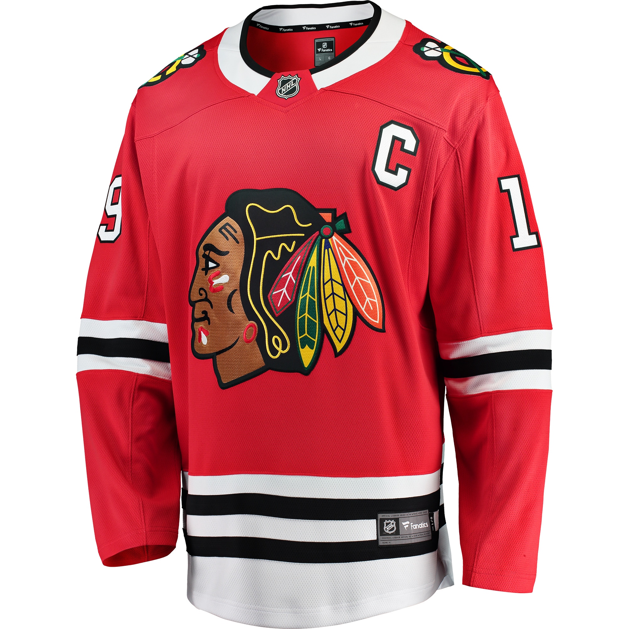 Jonathan Toews Chicago Blackhawks Fanatics Branded Breakaway Player Jersey - Red - vstockx